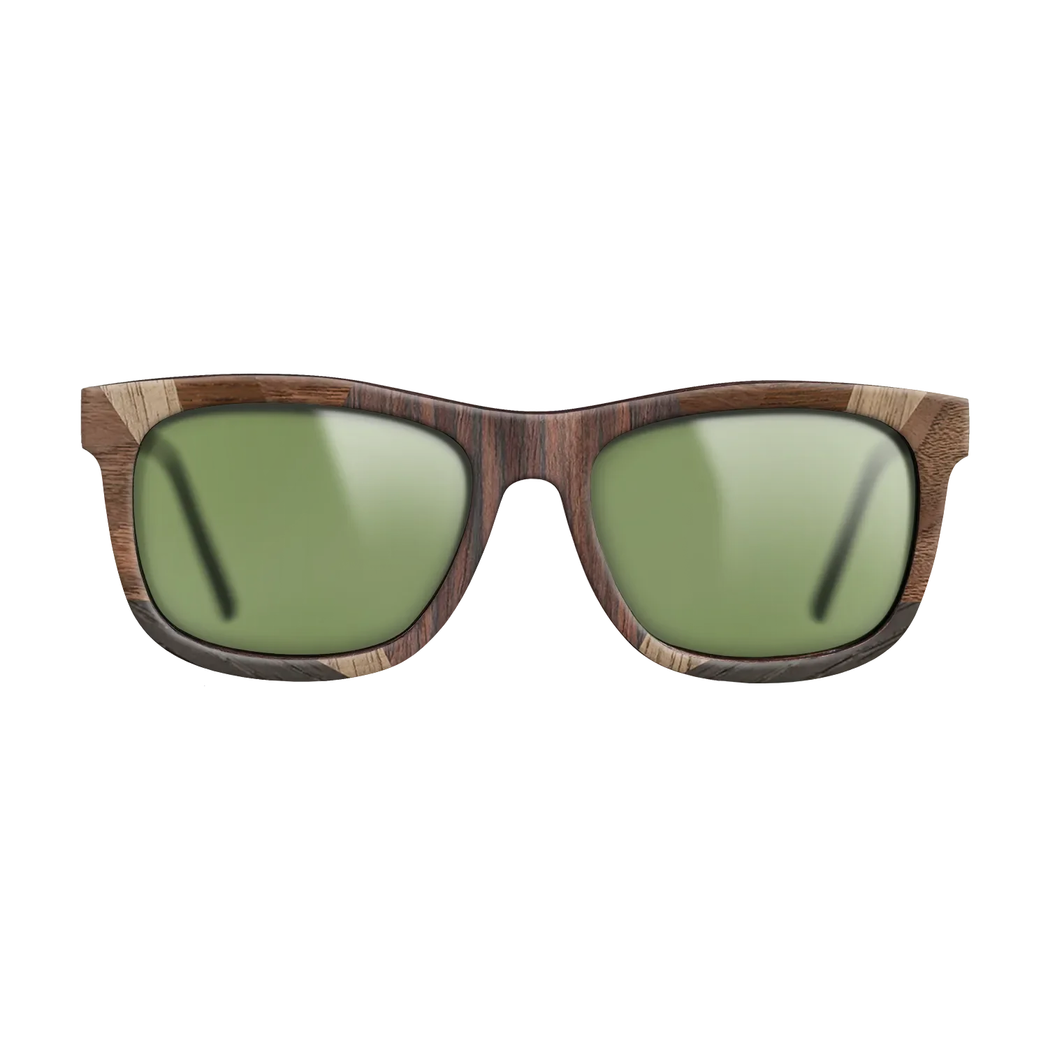 Fumed Oak,Ziricote Light Quartered,Walnut: Straight Grain,Walnut Claro Light: Recursive - The Hero - Square - 1491 - SIRIS wood optic