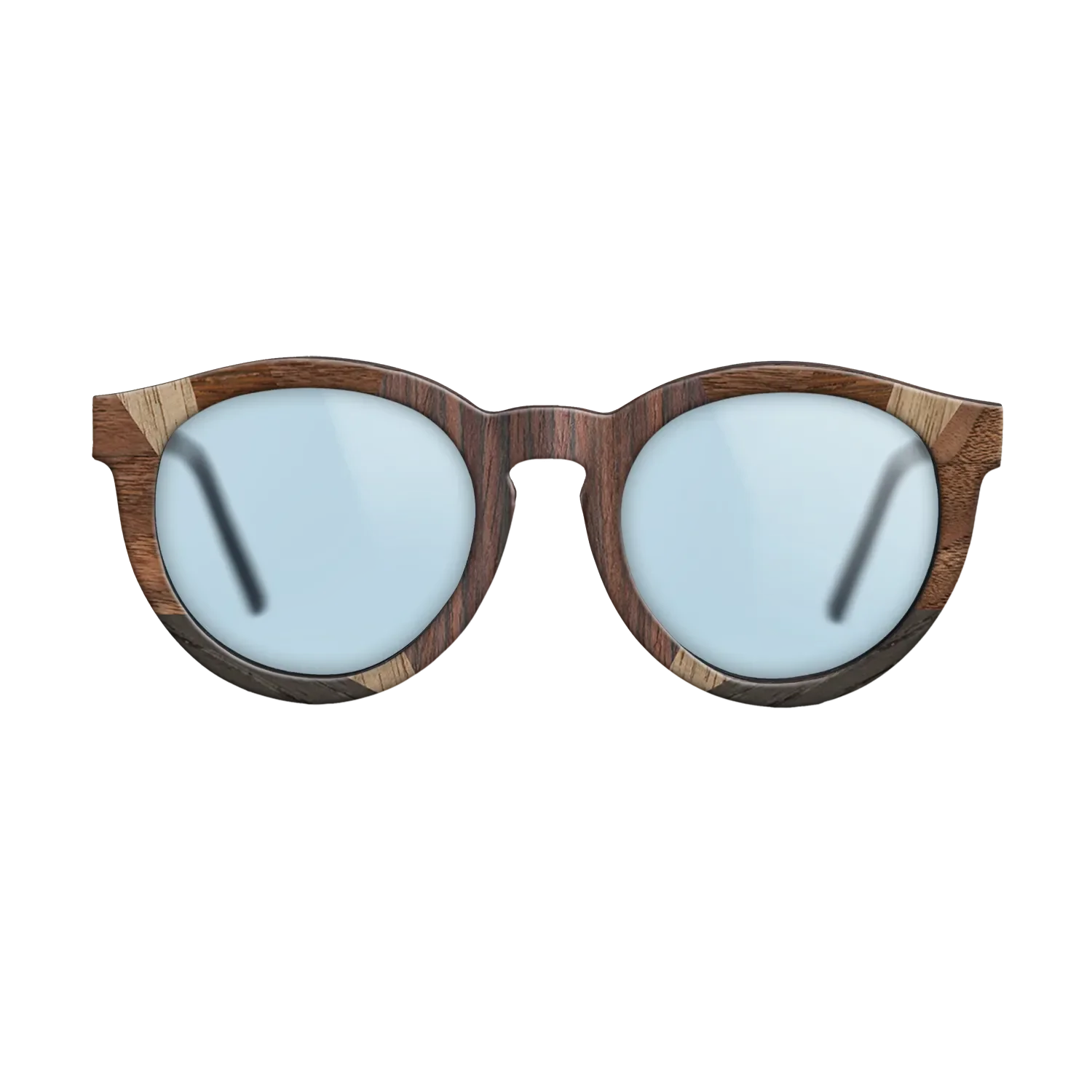 Fumed Oak,Ziricote Light Quartered,Walnut: Straight Grain,Walnut Claro Light: Recursive - The Rebel - Round - 1491 - SIRIS wood optic