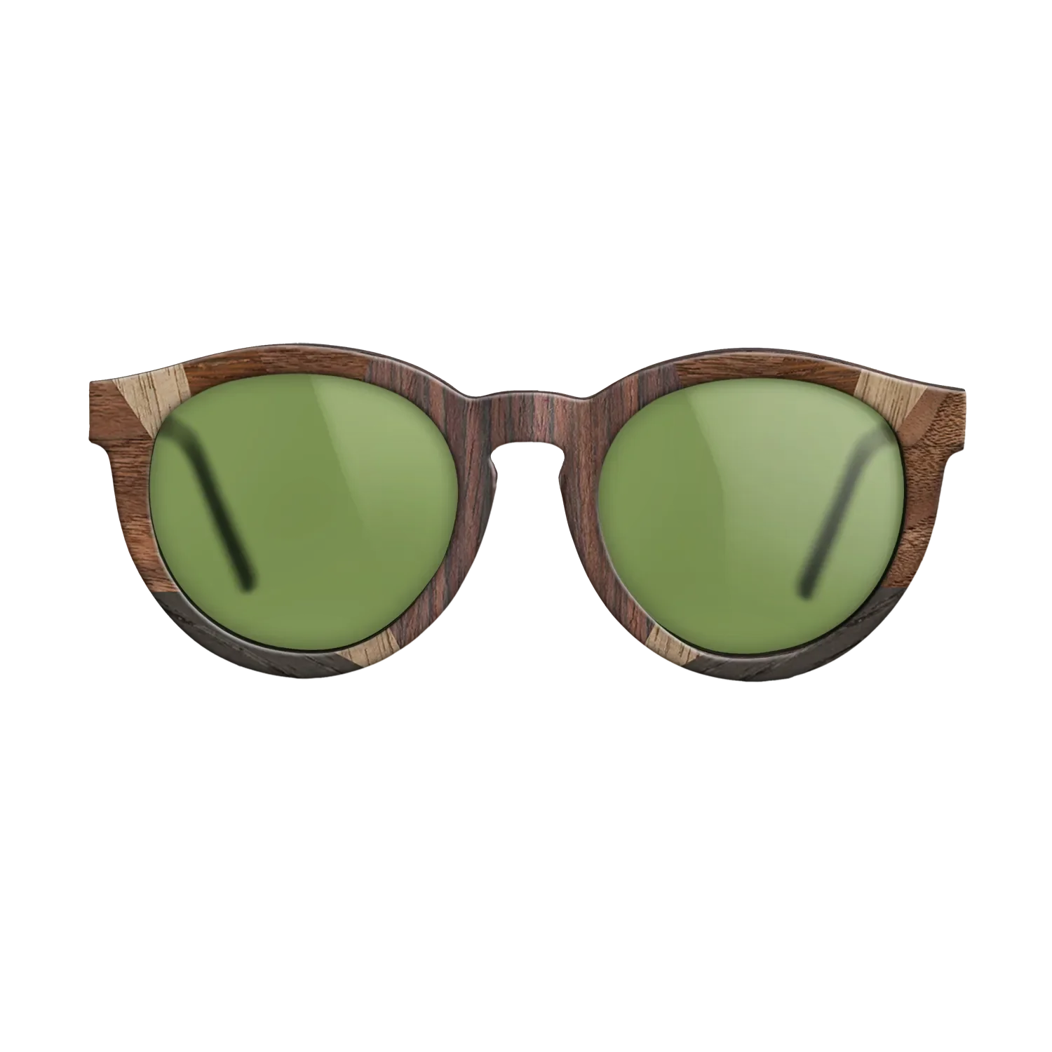 Fumed Oak,Ziricote Light Quartered,Walnut: Straight Grain,Walnut Claro Light: Recursive - The Rebel - Round - 1491 - SIRIS wood optic