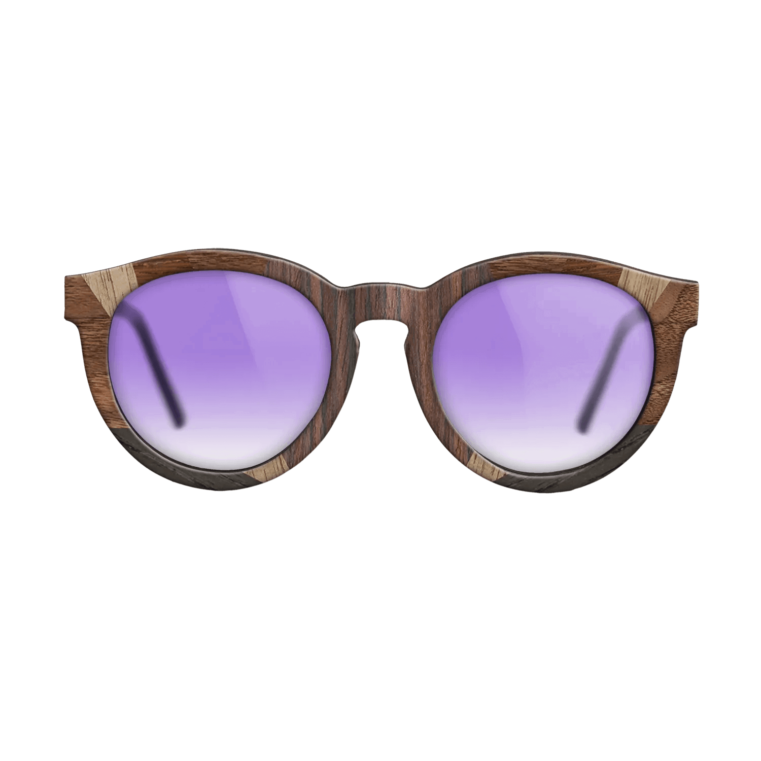 Fumed Oak,Ziricote Light Quartered,Walnut: Straight Grain,Walnut Claro Light: Recursive - The Rebel - Round - 1491 - SIRIS wood optic