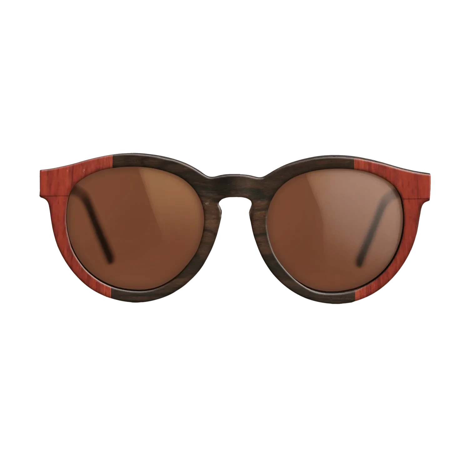 Wenge,Poplar Dyed: Red,Ziricote Dark Quartered: Recursive - The Rebel - Round - SIRIS wood optic