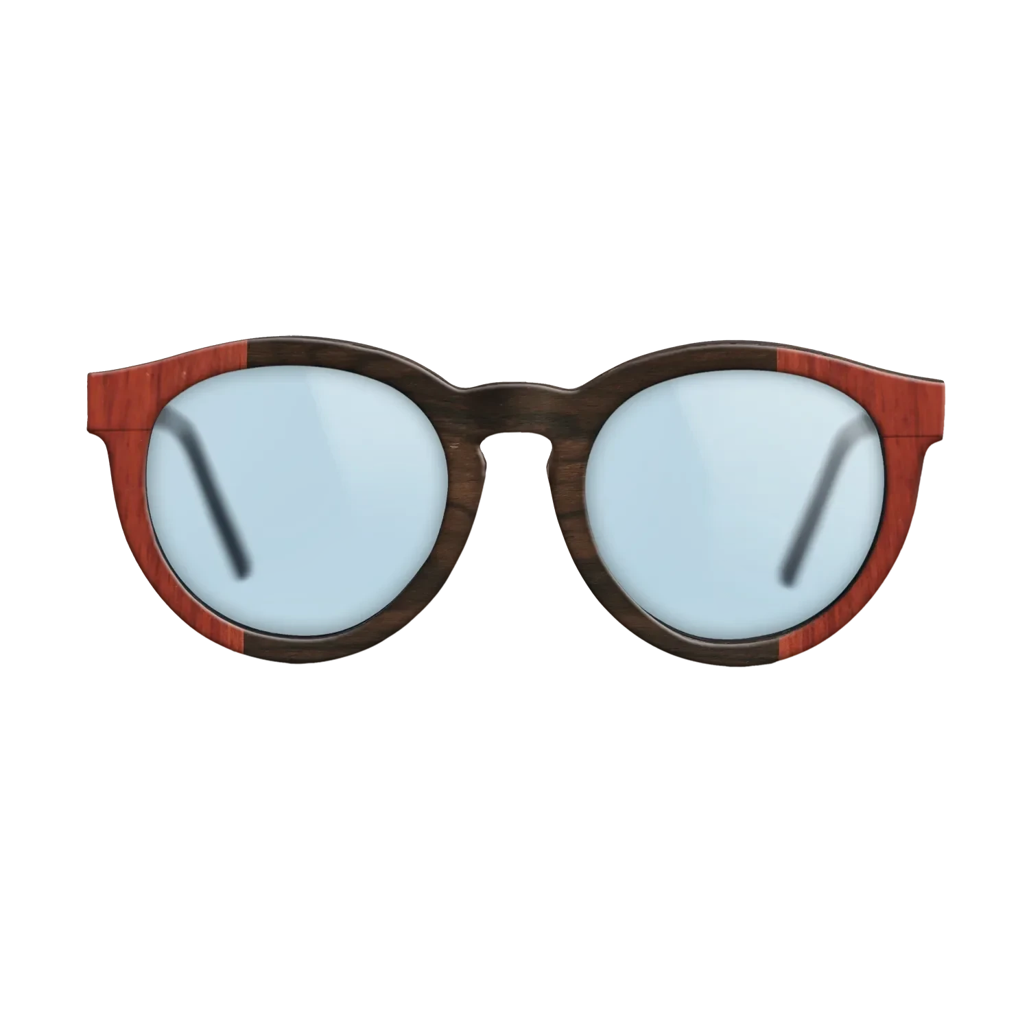 Wenge,Poplar Dyed: Red,Ziricote Dark Quartered: Recursive - The Rebel - Round - SIRIS wood optic