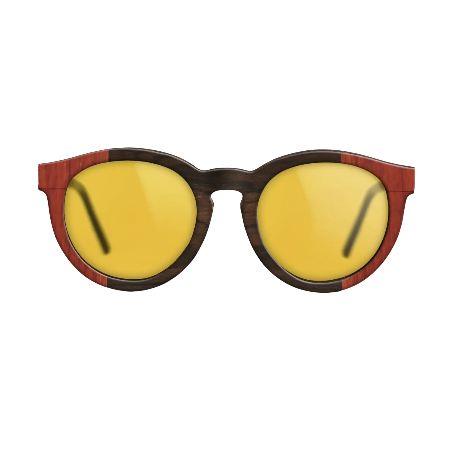 Wenge,Poplar Dyed: Red,Ziricote Dark Quartered: Recursive - The Rebel - Round - SIRIS wood optic
