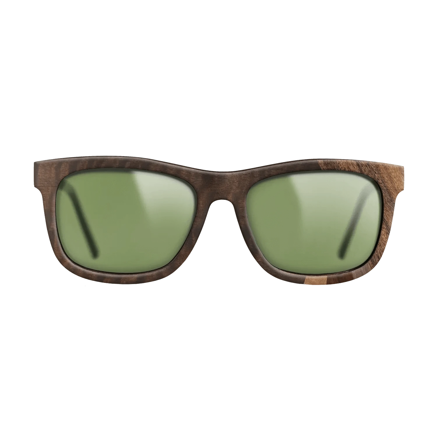 Walnut Claro Light,Olive Burl,Fumed Eucalyptus,Walnut Claro Dark,Santos Rosewood Dark: Fractal - The Hero - Square - SIRIS wood optic