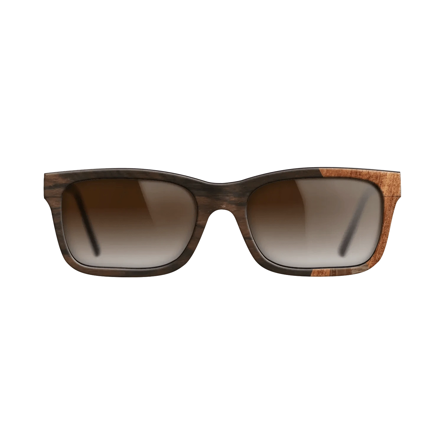 Ziricote Dark Quartered,Koa,Walnut Claro Dark,Walnut: Straight Grain,Walnut Claro Light: Fractal - The Sage - Rectangle - SIRIS wood optic