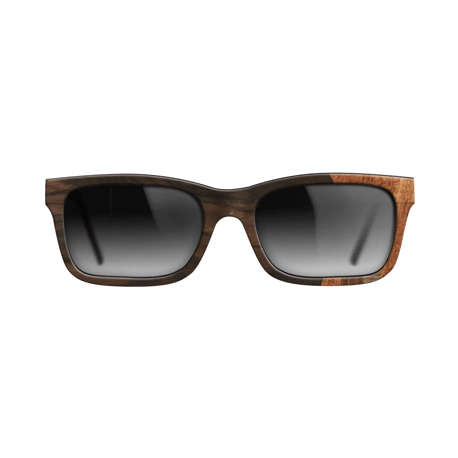 Ziricote Dark Quartered,Koa,Walnut Claro Dark,Walnut: Straight Grain,Walnut Claro Light: Fractal - The Sage - Rectangle - SIRIS wood optic
