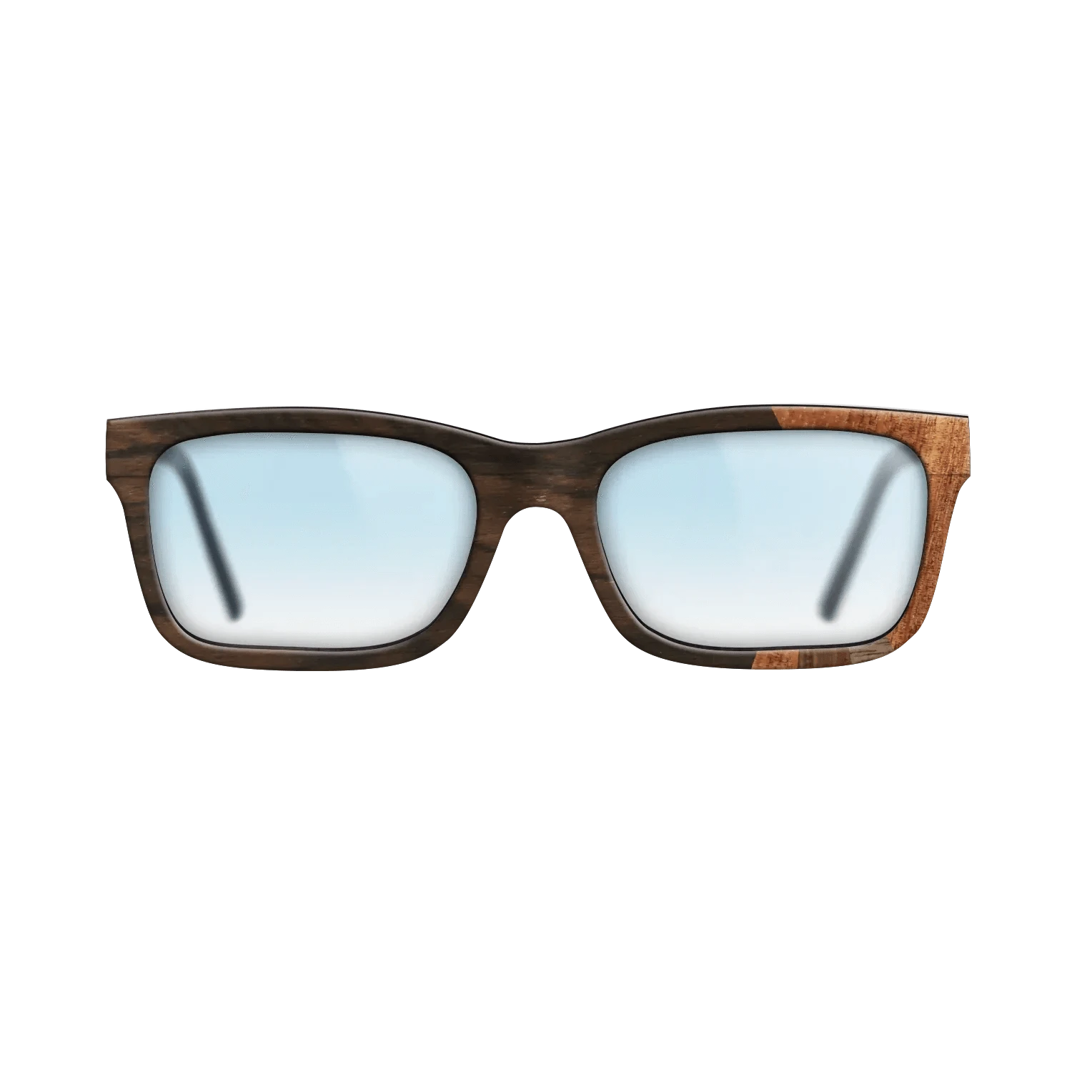 Ziricote Dark Quartered,Koa,Walnut Claro Dark,Walnut: Straight Grain,Walnut Claro Light: Fractal - The Sage - Rectangle - SIRIS wood optic