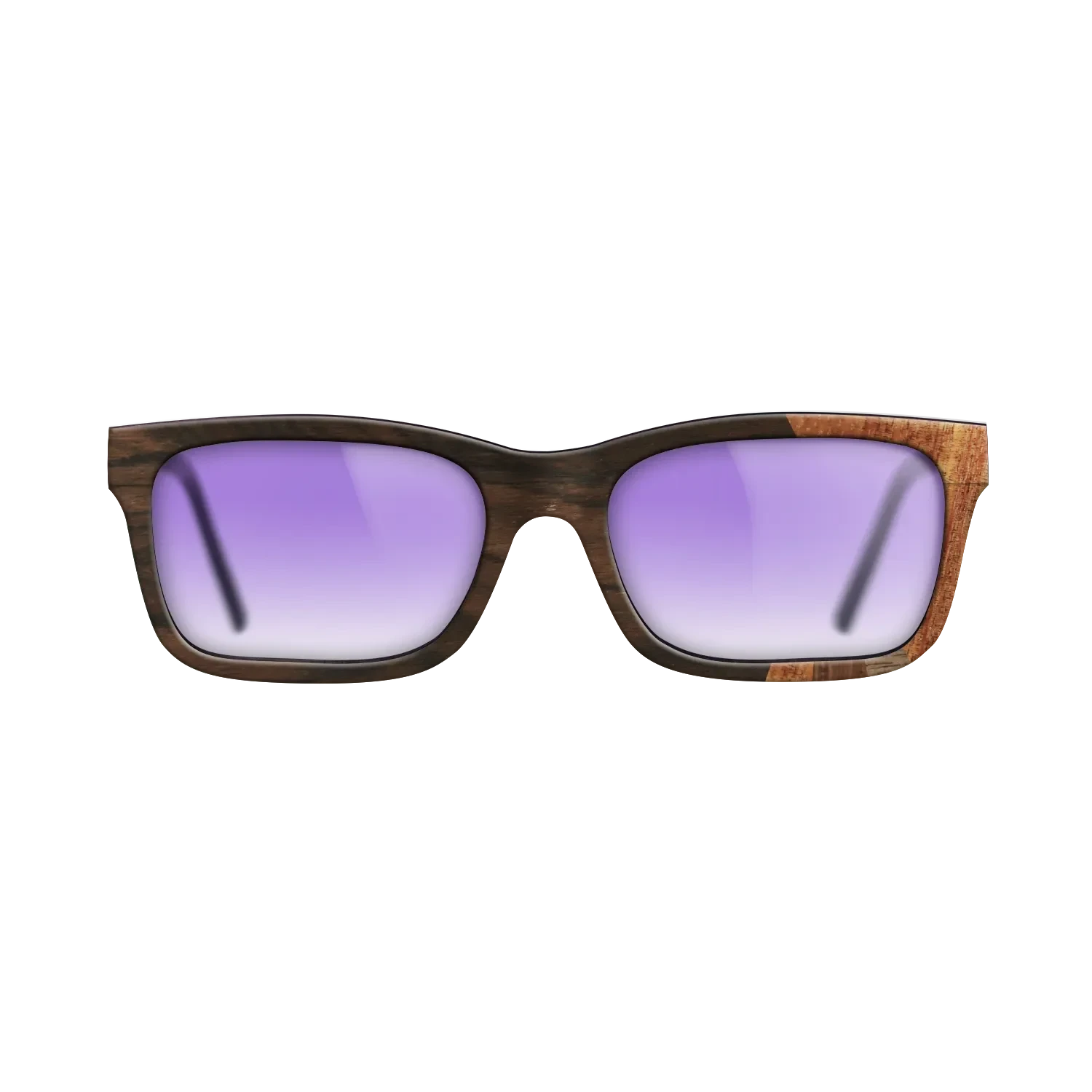 Ziricote Dark Quartered,Koa,Walnut Claro Dark,Walnut: Straight Grain,Walnut Claro Light: Fractal - The Sage - Rectangle - SIRIS wood optic