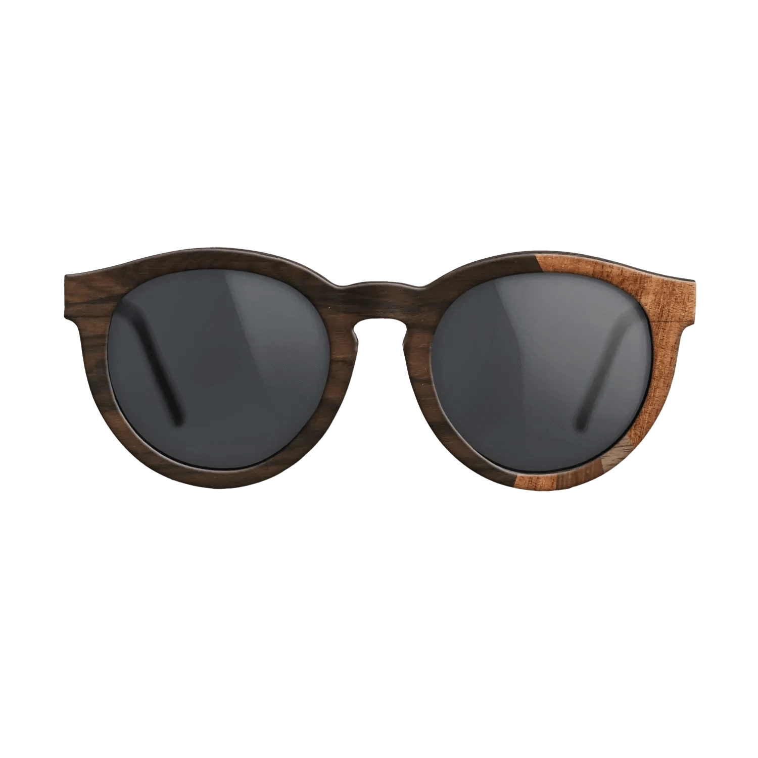 Ziricote Dark Quartered,Koa,Walnut Claro Dark,Walnut: Straight Grain,Walnut Claro Light: Fractal - The Rebel - Round - SIRIS wood optic