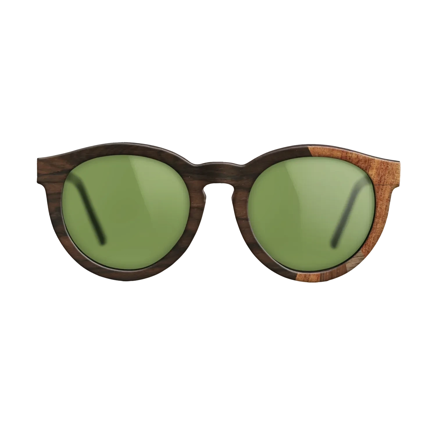 Ziricote Dark Quartered,Koa,Walnut Claro Dark,Walnut: Straight Grain,Walnut Claro Light: Fractal - The Rebel - Round - SIRIS wood optic