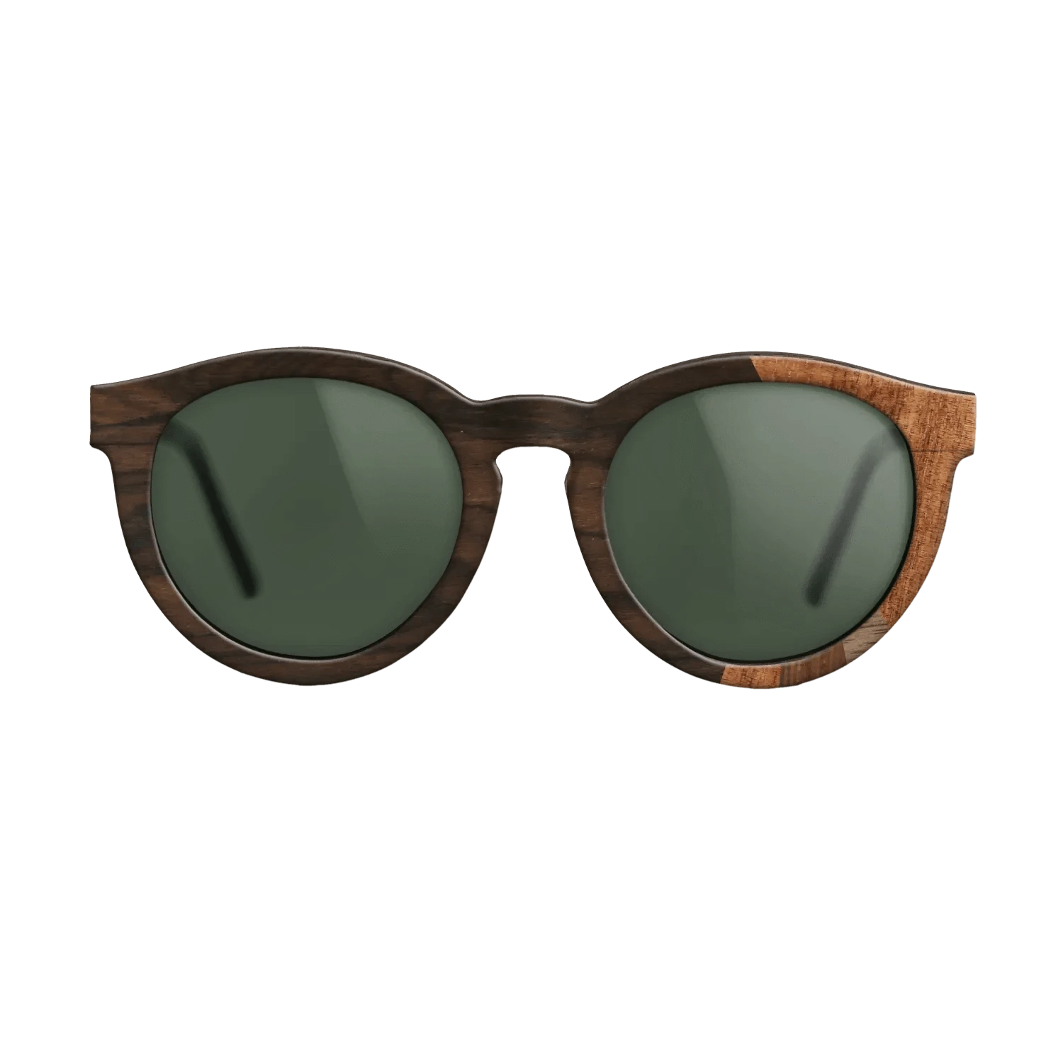 Ziricote Dark Quartered,Koa,Walnut Claro Dark,Walnut: Straight Grain,Walnut Claro Light: Fractal - The Rebel - Round - SIRIS wood optic