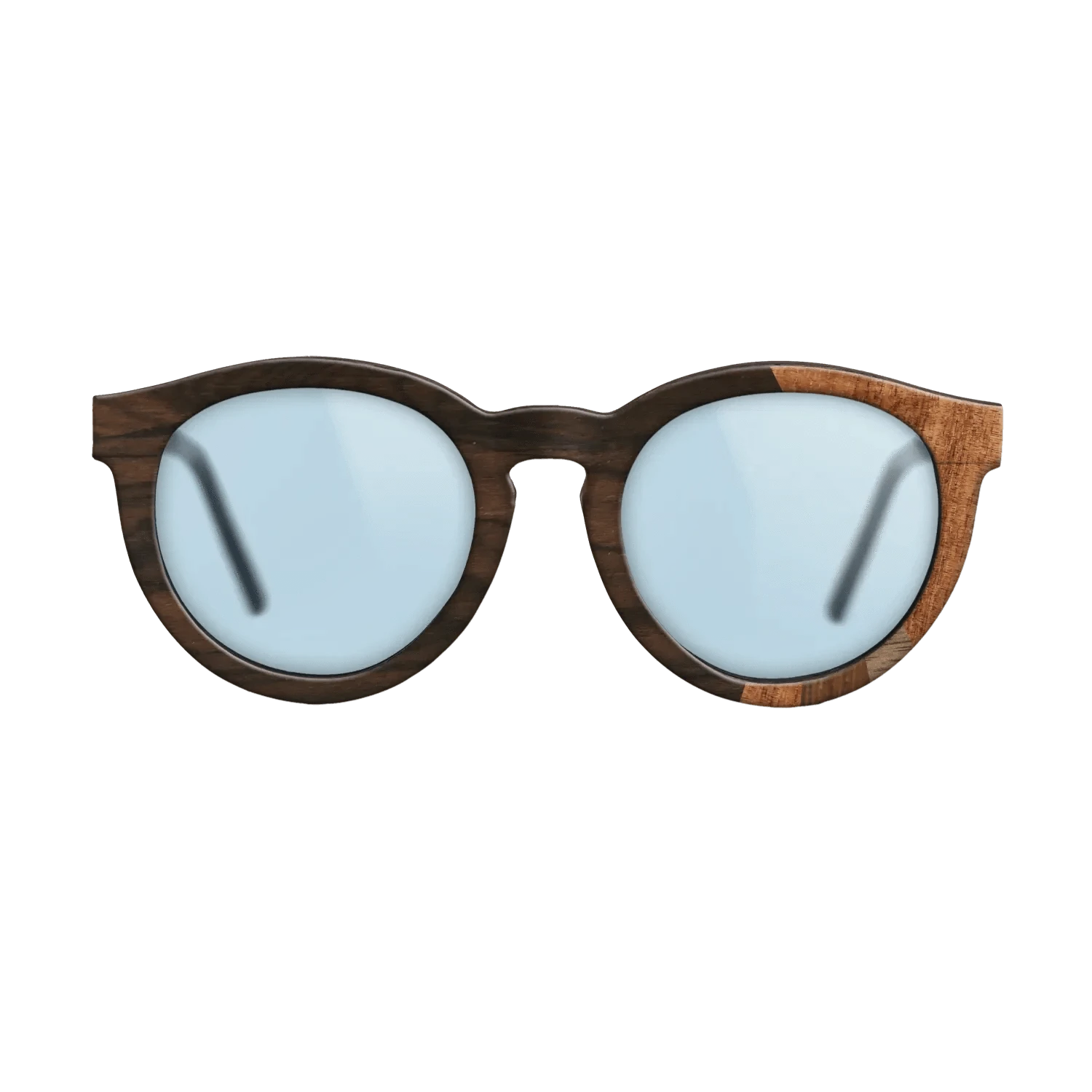 Ziricote Dark Quartered,Koa,Walnut Claro Dark,Walnut: Straight Grain,Walnut Claro Light: Fractal - The Rebel - Round - SIRIS wood optic