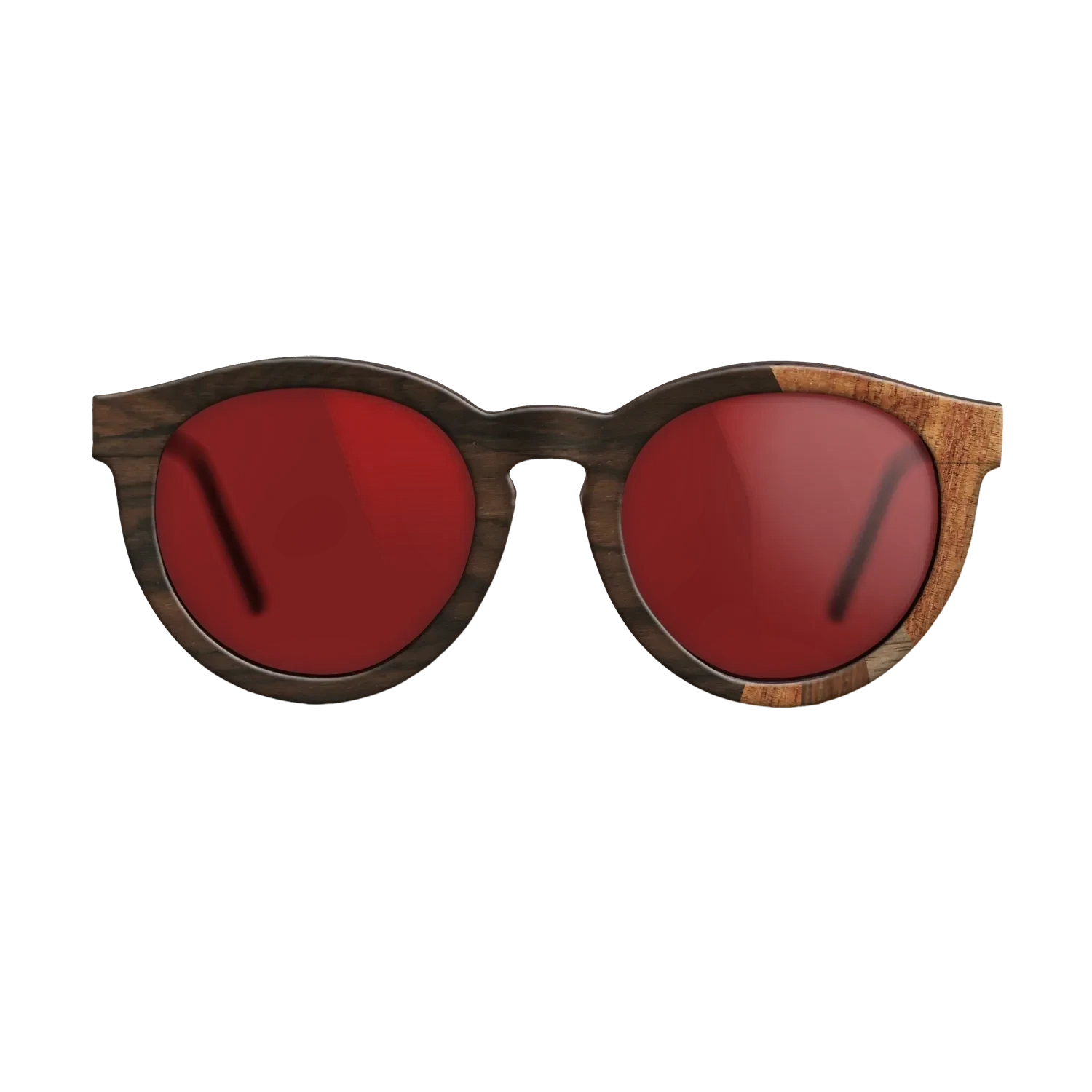 Ziricote Dark Quartered,Koa,Walnut Claro Dark,Walnut: Straight Grain,Walnut Claro Light: Fractal - The Rebel - Round - SIRIS wood optic