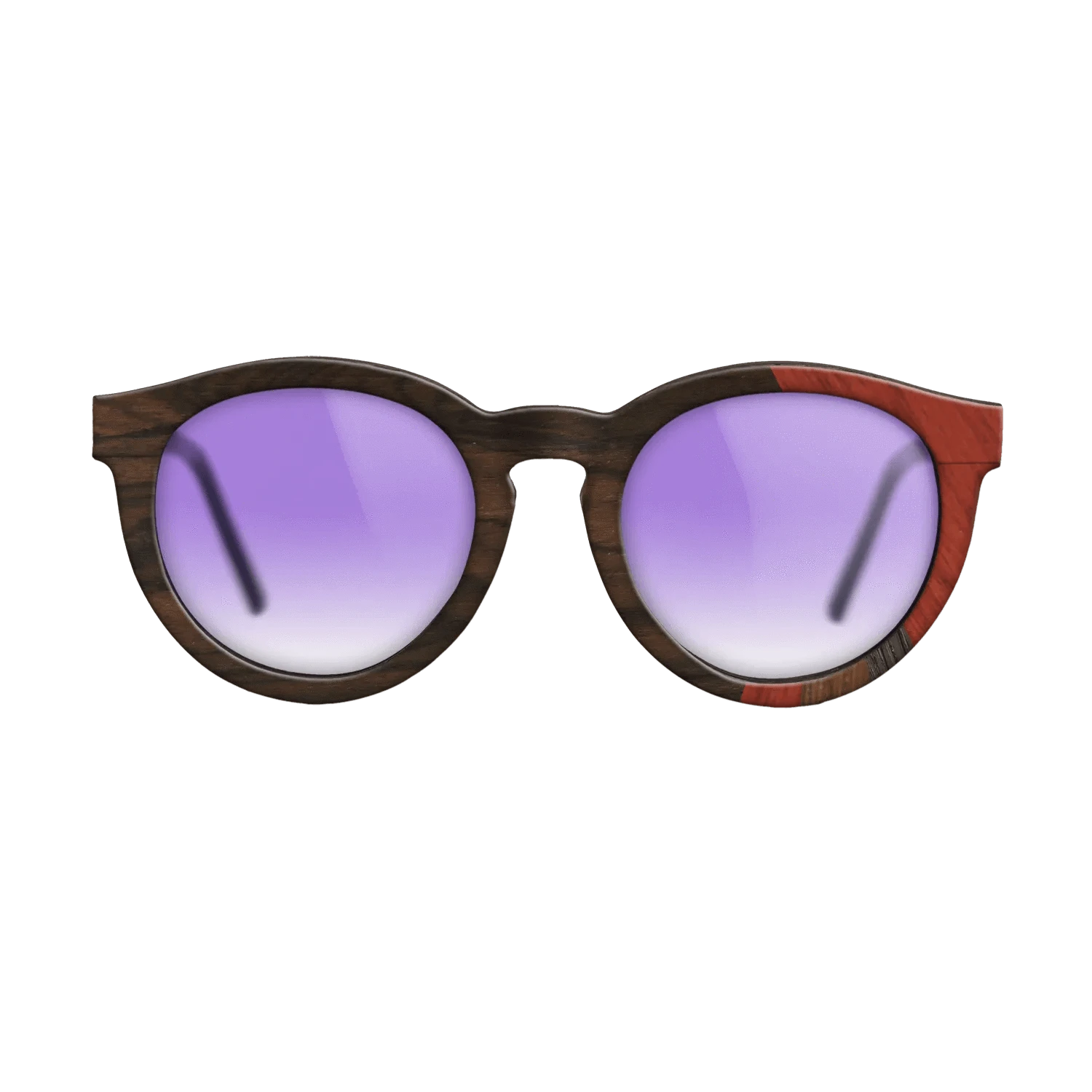 Walnut Claro Light,Fumed Oak,Poplar Dyed: Red,Ziricote Dark Quartered,Walnut Claro Dark: Fractal - The Rebel - Round - SIRIS wood optic