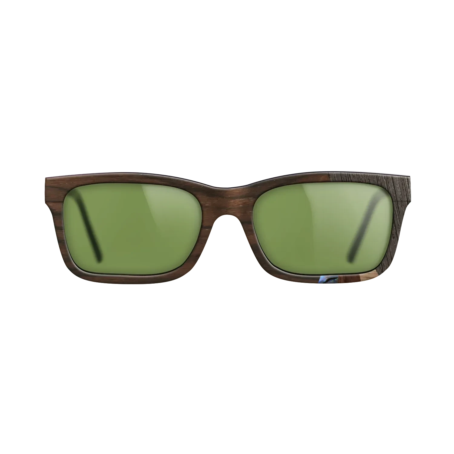 Walnut Claro Dark,Fumed Oak,Abalone Shell,Ziricote Dark Quartered,Walnut Claro Light: Fractal - The Sage - Rectangle - SIRIS wood optic