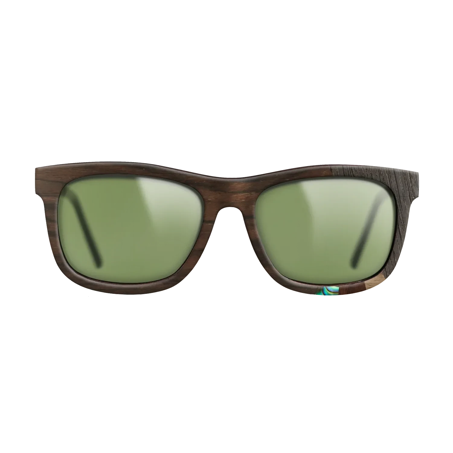 Walnut Claro Dark,Fumed Oak,Abalone Shell,Ziricote Dark Quartered,Walnut Claro Light: Fractal - The Hero - Square - SIRIS wood optic