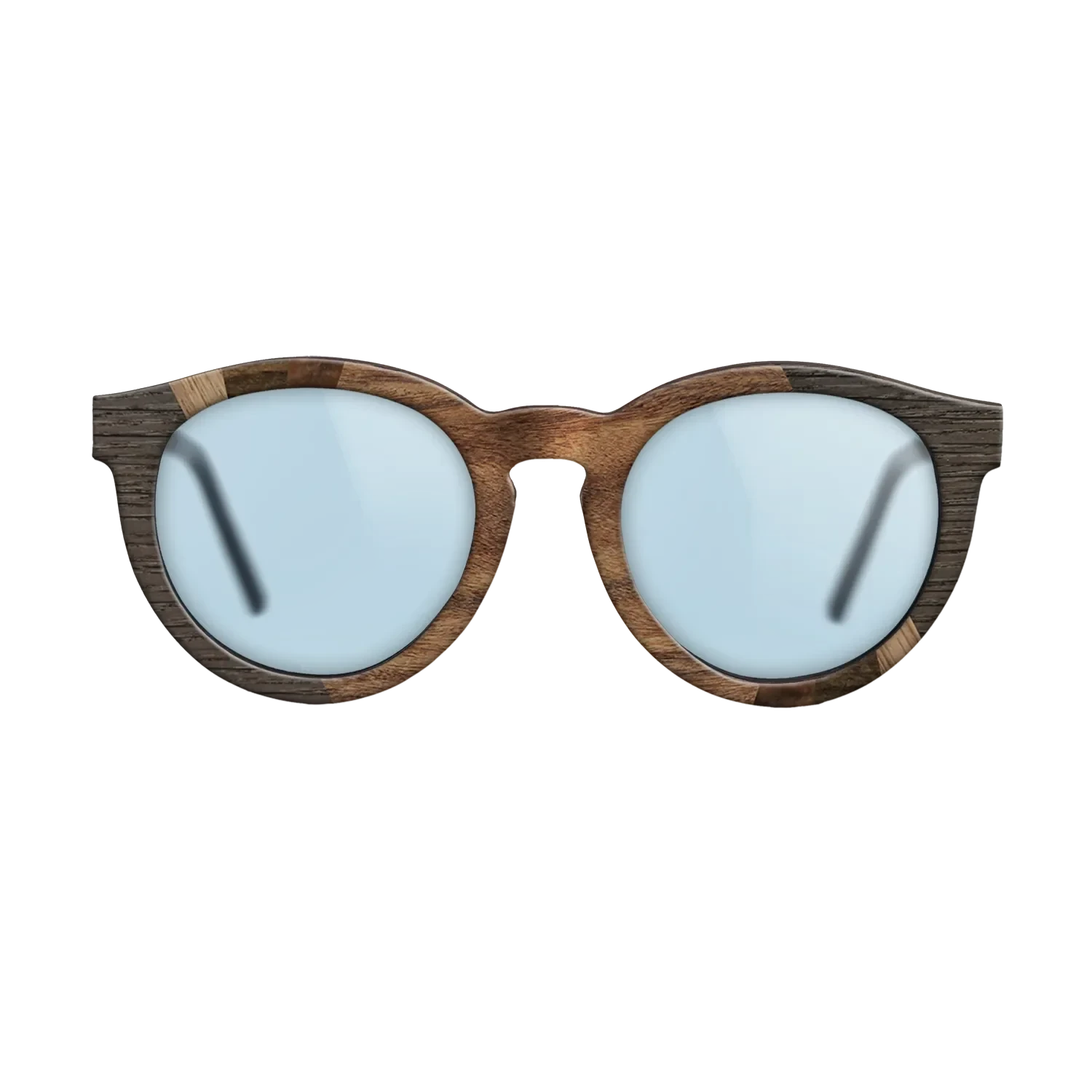 Walnut Claro Light,Fumed Oak,Walnut: Straight Grain,Ziricote Dark Quartered,Santos Rosewood Dark,Walnut Burl: Fractal - The Rebel - Round - SIRIS wood optic