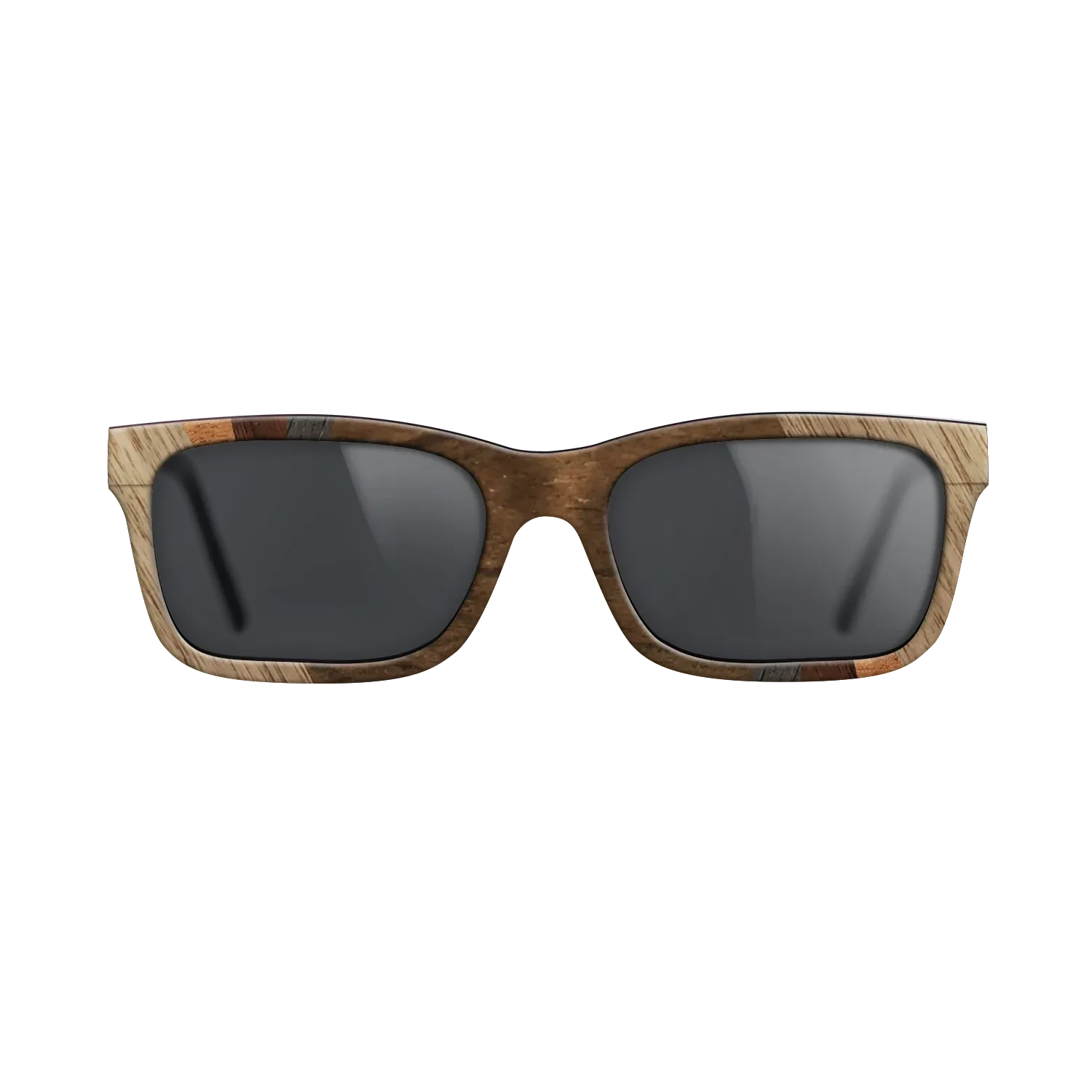 Ziricote Dark Quartered,Walnut: Straight Grain,Koa,Walnut Claro Light: Fractal - The Sage - Rectangle - SIRIS wood optic