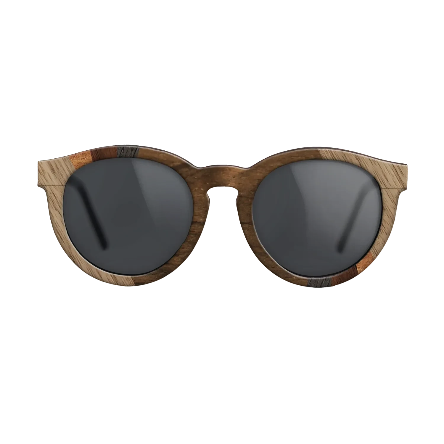 Ziricote Dark Quartered,Walnut: Straight Grain,Koa,Walnut Claro Light: Fractal - The Rebel - Round - SIRIS wood optic