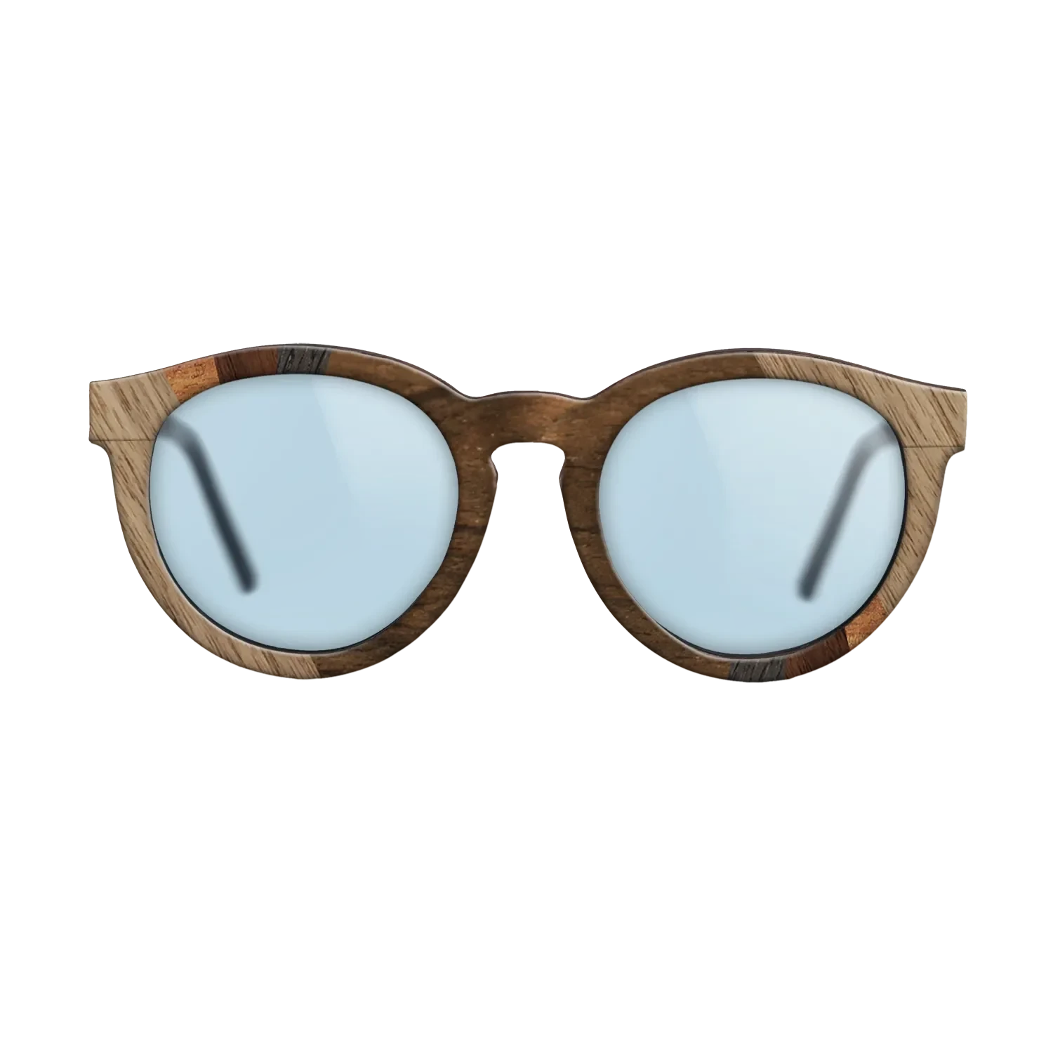 Ziricote Dark Quartered,Walnut: Straight Grain,Koa,Walnut Claro Light: Fractal - The Rebel - Round - SIRIS wood optic