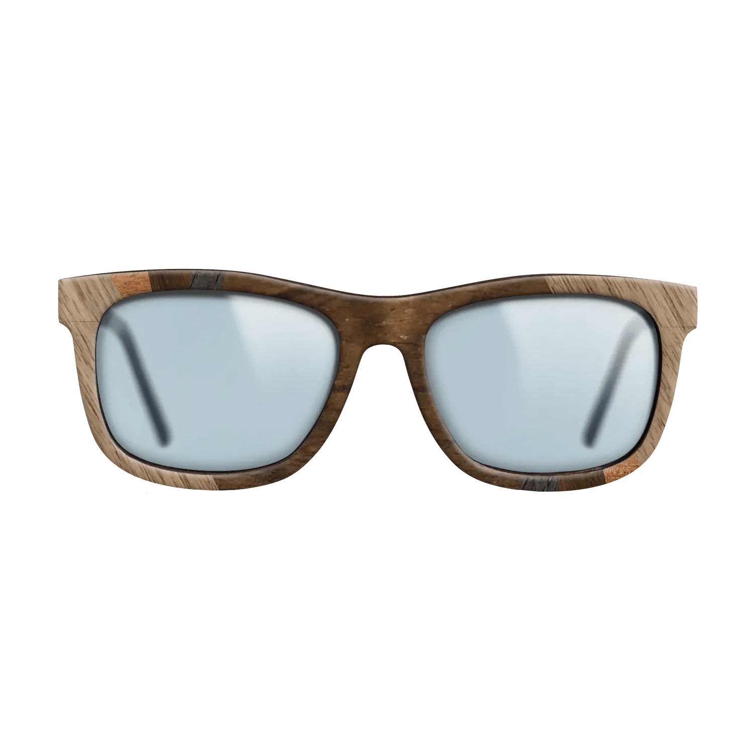 Ziricote Dark Quartered,Walnut: Straight Grain,Koa,Walnut Claro Light: Fractal - The Hero - Square - SIRIS wood optic