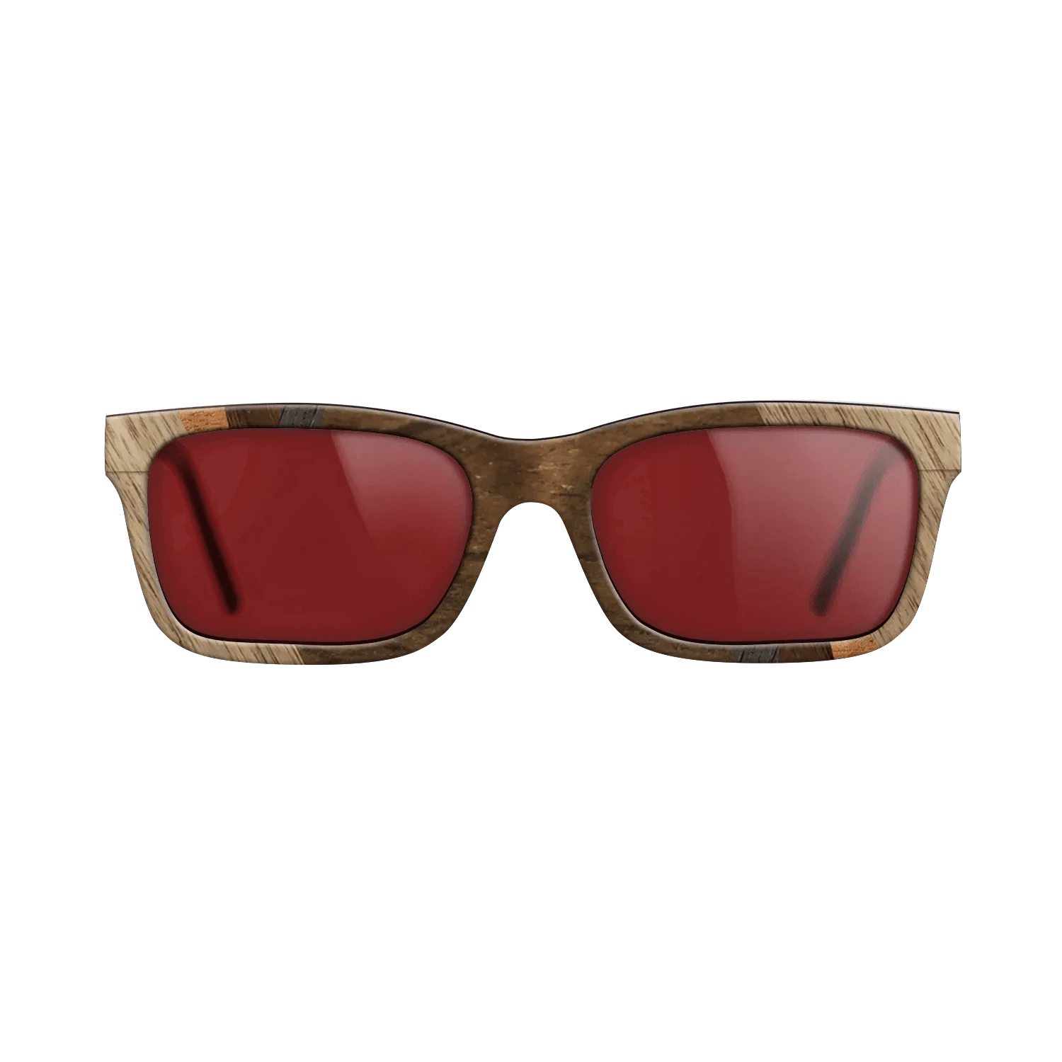 Ziricote Dark Quartered,Walnut: Straight Grain,Koa,Walnut Claro Light: Fractal - The Sage - Rectangle - SIRIS wood optic
