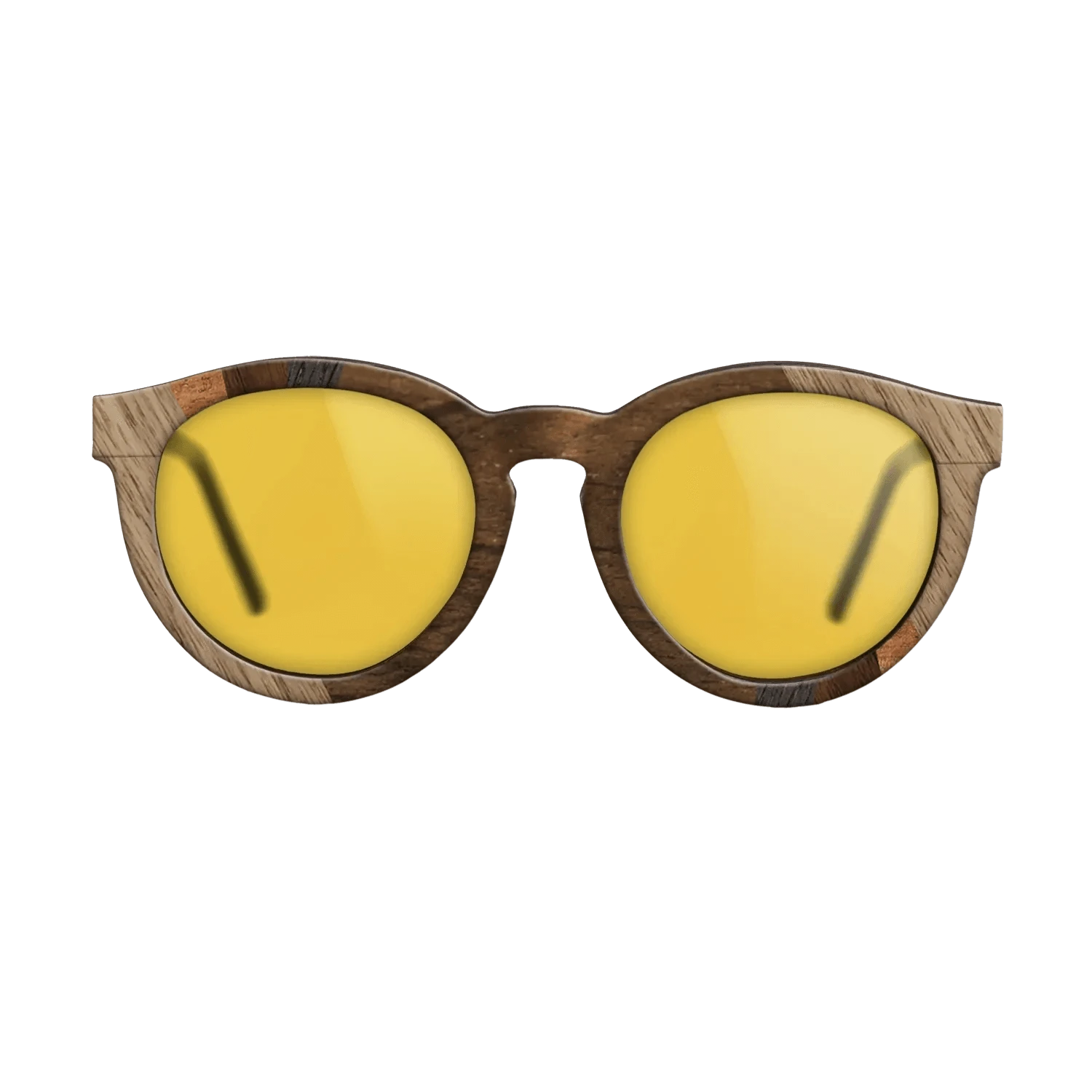 Ziricote Dark Quartered,Walnut: Straight Grain,Koa,Walnut Claro Light: Fractal - The Rebel - Round - SIRIS wood optic