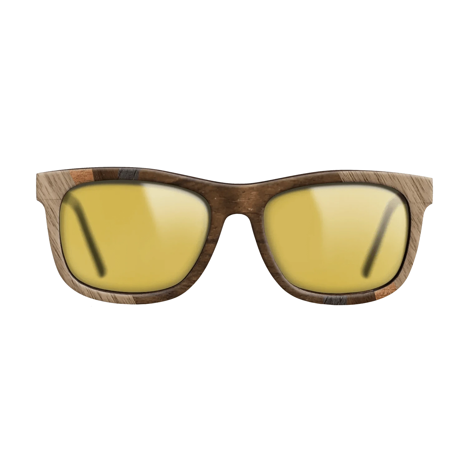 Ziricote Dark Quartered,Walnut: Straight Grain,Koa,Walnut Claro Light: Fractal - The Hero - Square - SIRIS wood optic