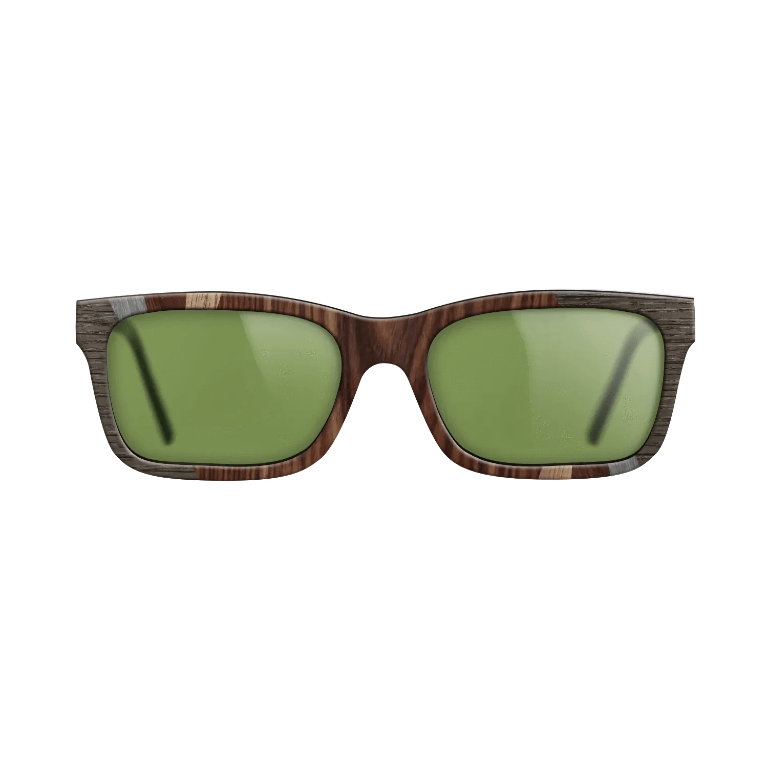 Kingwood,Poplar Dyed: Grey,Walnut: Straight Grain,Fumed Oak: Fractal - The Sage - Rectangle - SIRIS wood optic