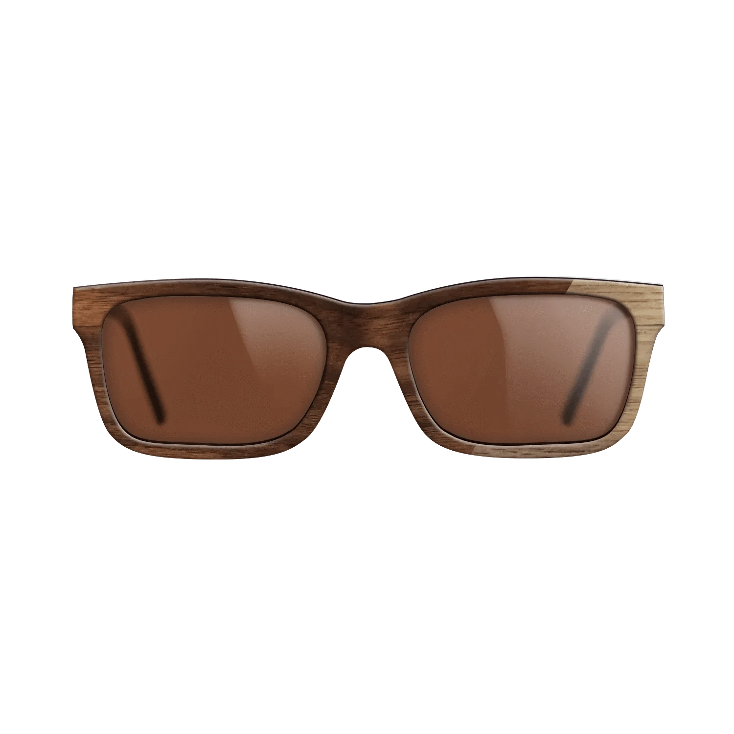 Walnut: Straight Grain,Walnut Claro Dark: Dicut - The Sage - Rectangle - SIRIS wood optic