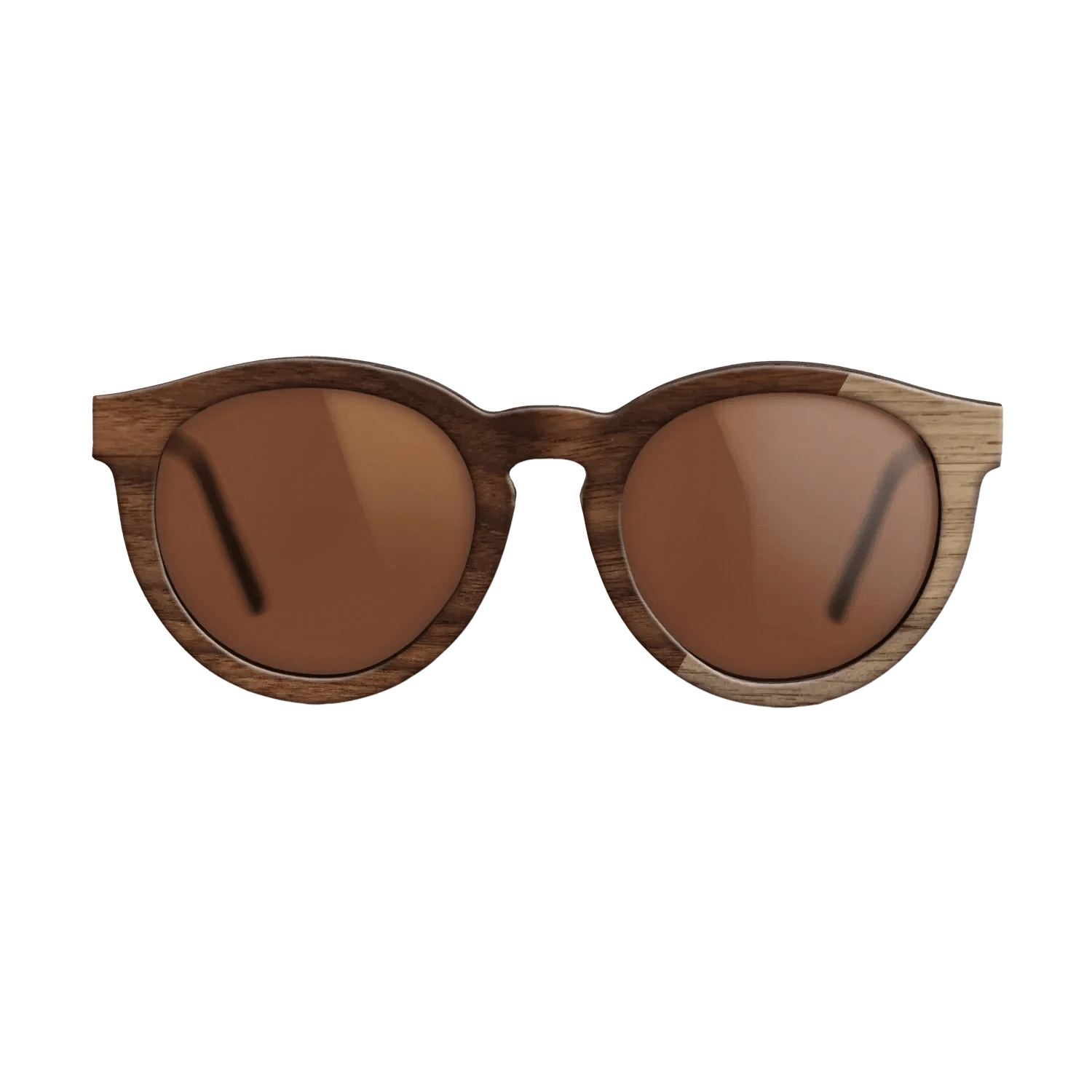 Walnut: Straight Grain,Walnut Claro Dark: Dicut - The Rebel - Round - SIRIS wood optic
