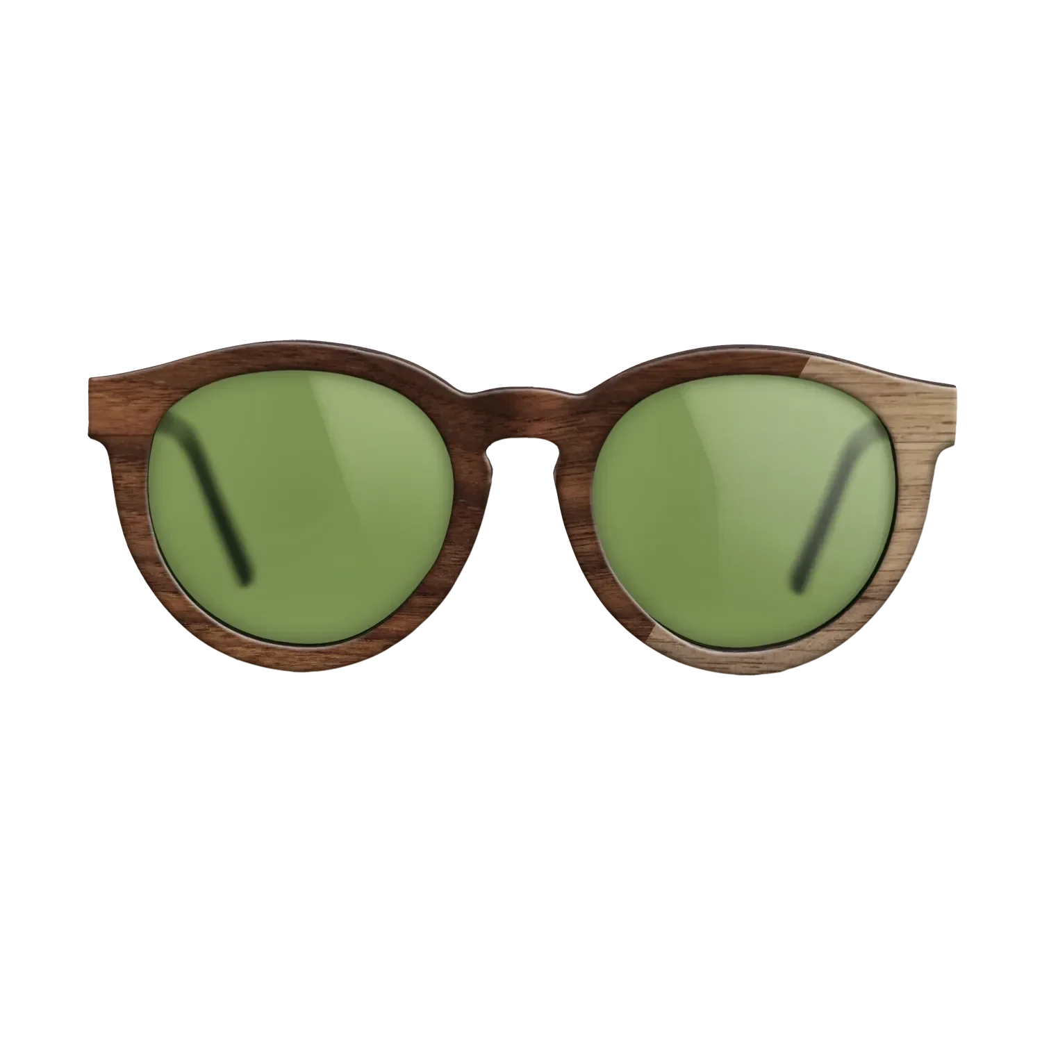 Walnut: Straight Grain,Walnut Claro Dark: Dicut - The Rebel - Round - SIRIS wood optic