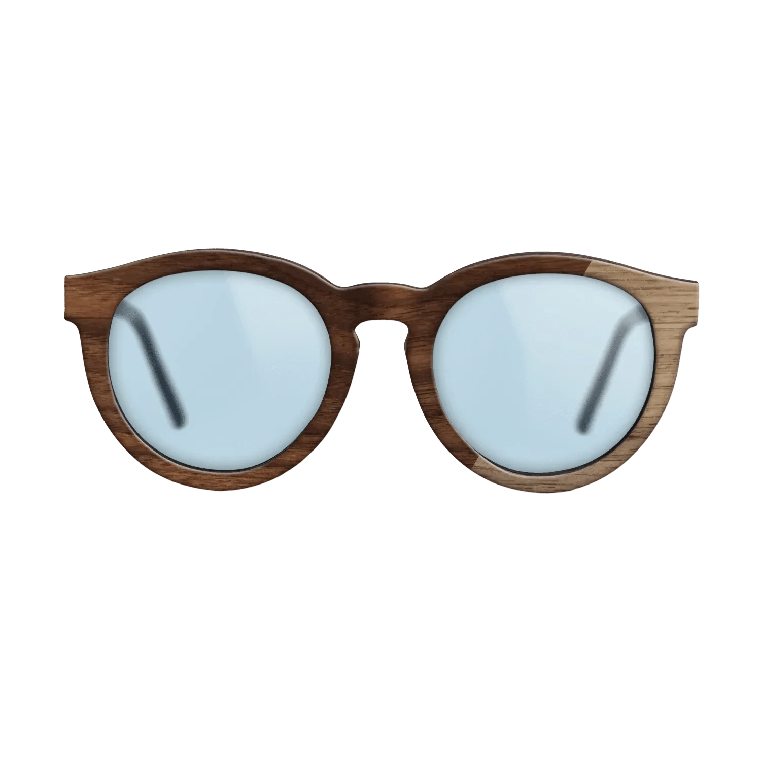 Walnut: Straight Grain,Walnut Claro Dark: Dicut - The Rebel - Round - SIRIS wood optic
