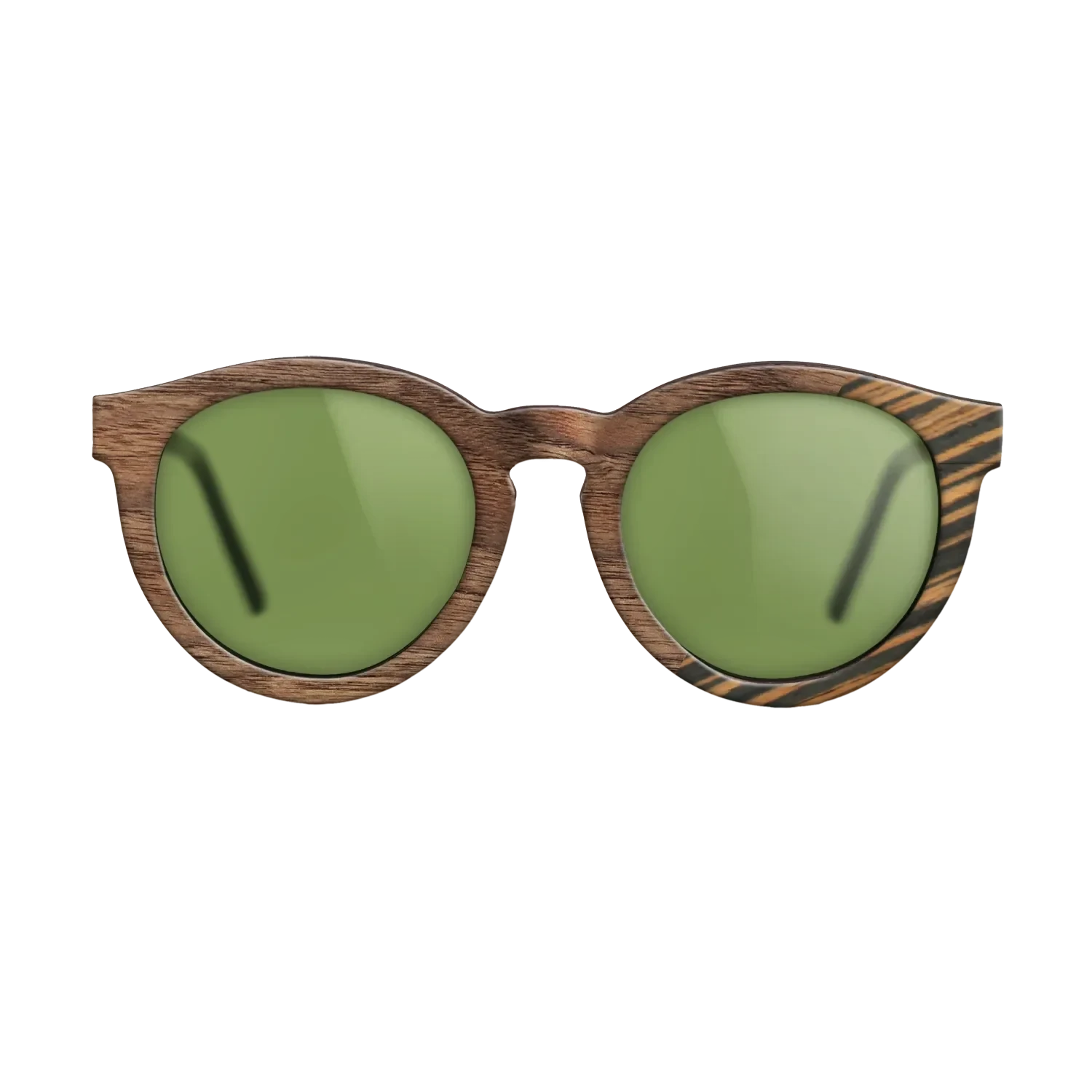 Walnut Claro Light,Italian Ebony: Dicut - The Rebel - Round - SIRIS wood optic