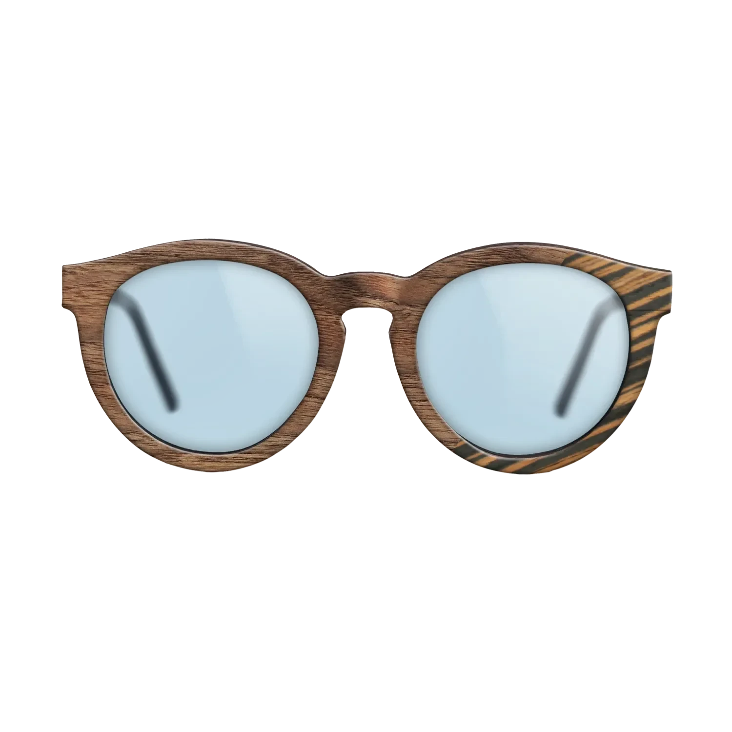 Walnut Claro Light,Italian Ebony: Dicut - The Rebel - Round - SIRIS wood optic