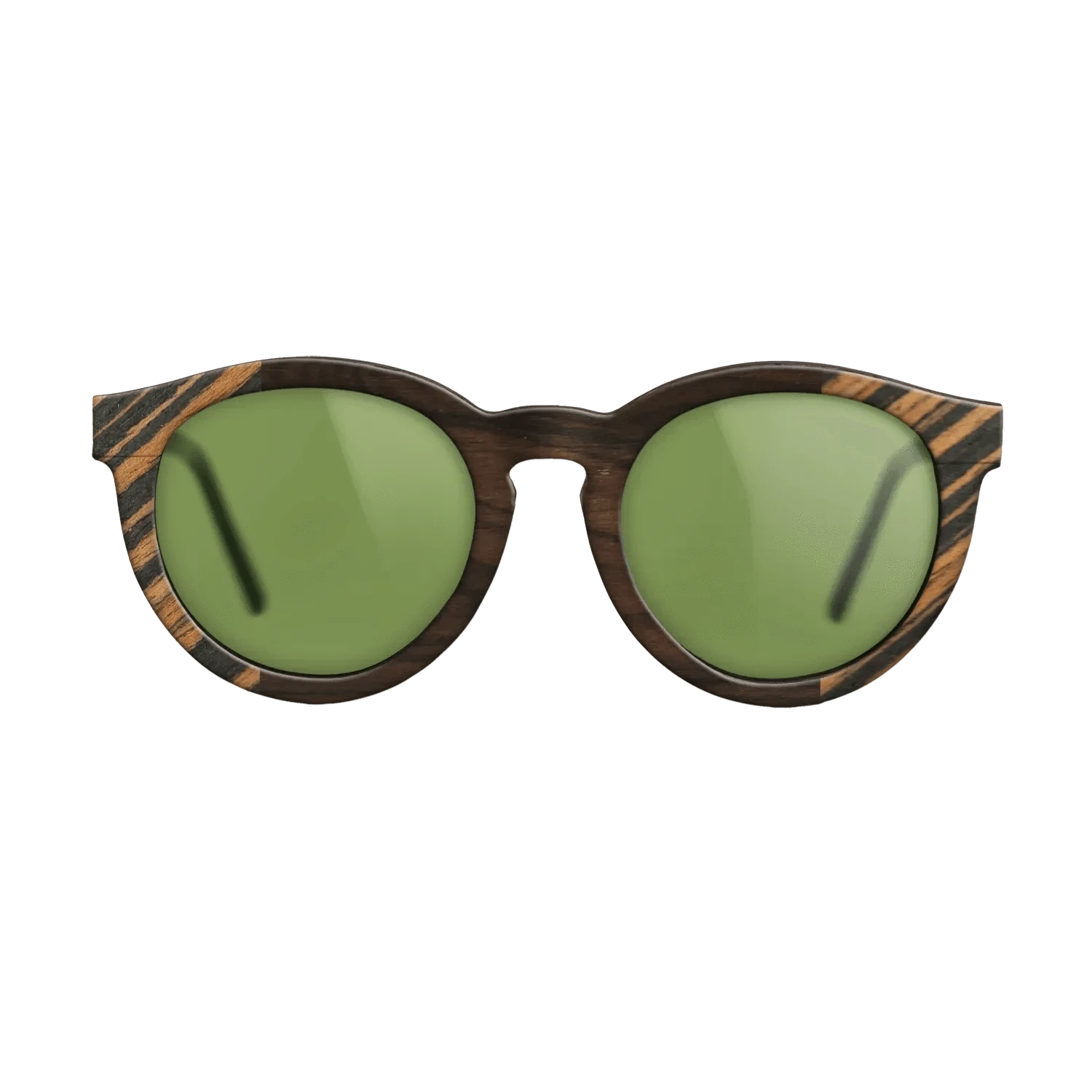 Ziricote Dark Quartered,Italian Ebony: Bauhaus - The Rebel - Round - SIRIS wood optic