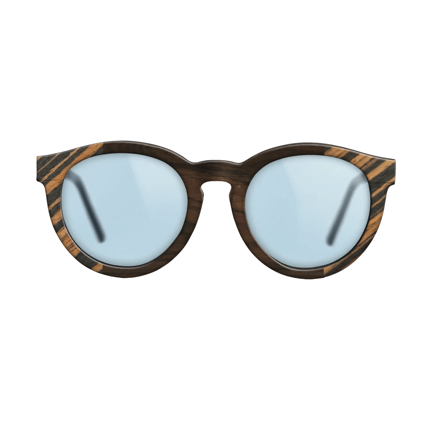 Ziricote Dark Quartered,Italian Ebony: Bauhaus - The Rebel - Round - SIRIS wood optic