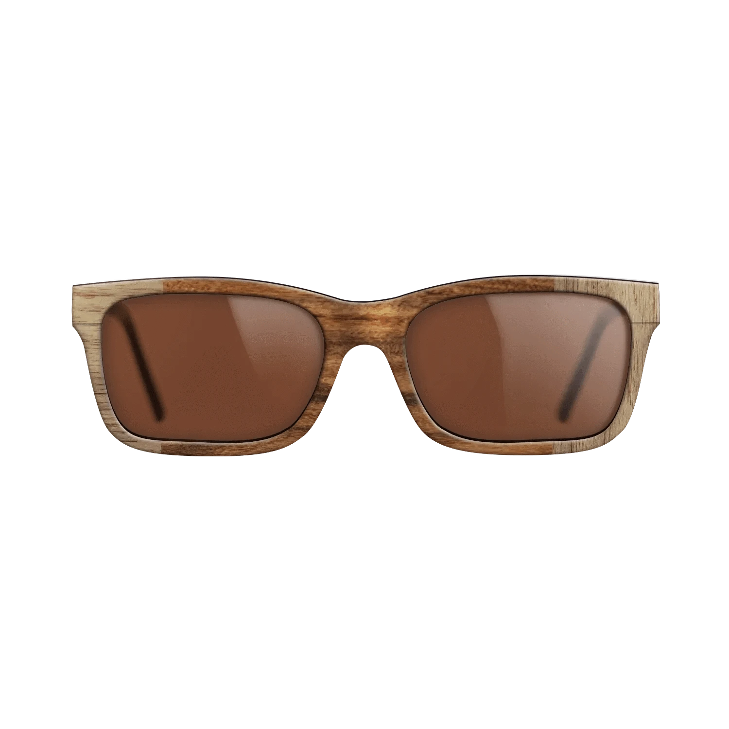 Walnut: Straight Grain,Santos Rosewood Light: Bauhaus - The Sage - Rectangle - SIRIS wood optic