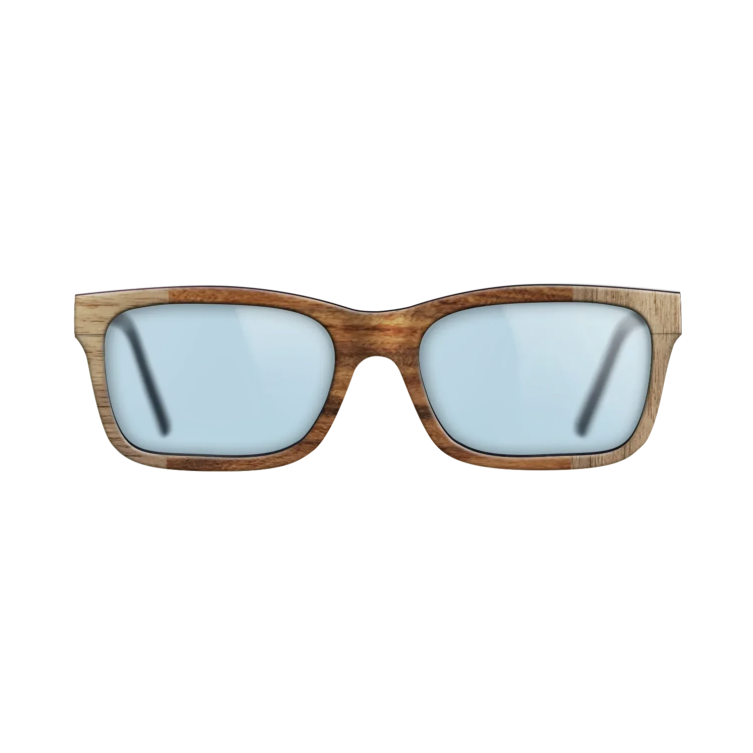 Walnut: Straight Grain,Santos Rosewood Light: Bauhaus - The Sage - Rectangle - SIRIS wood optic