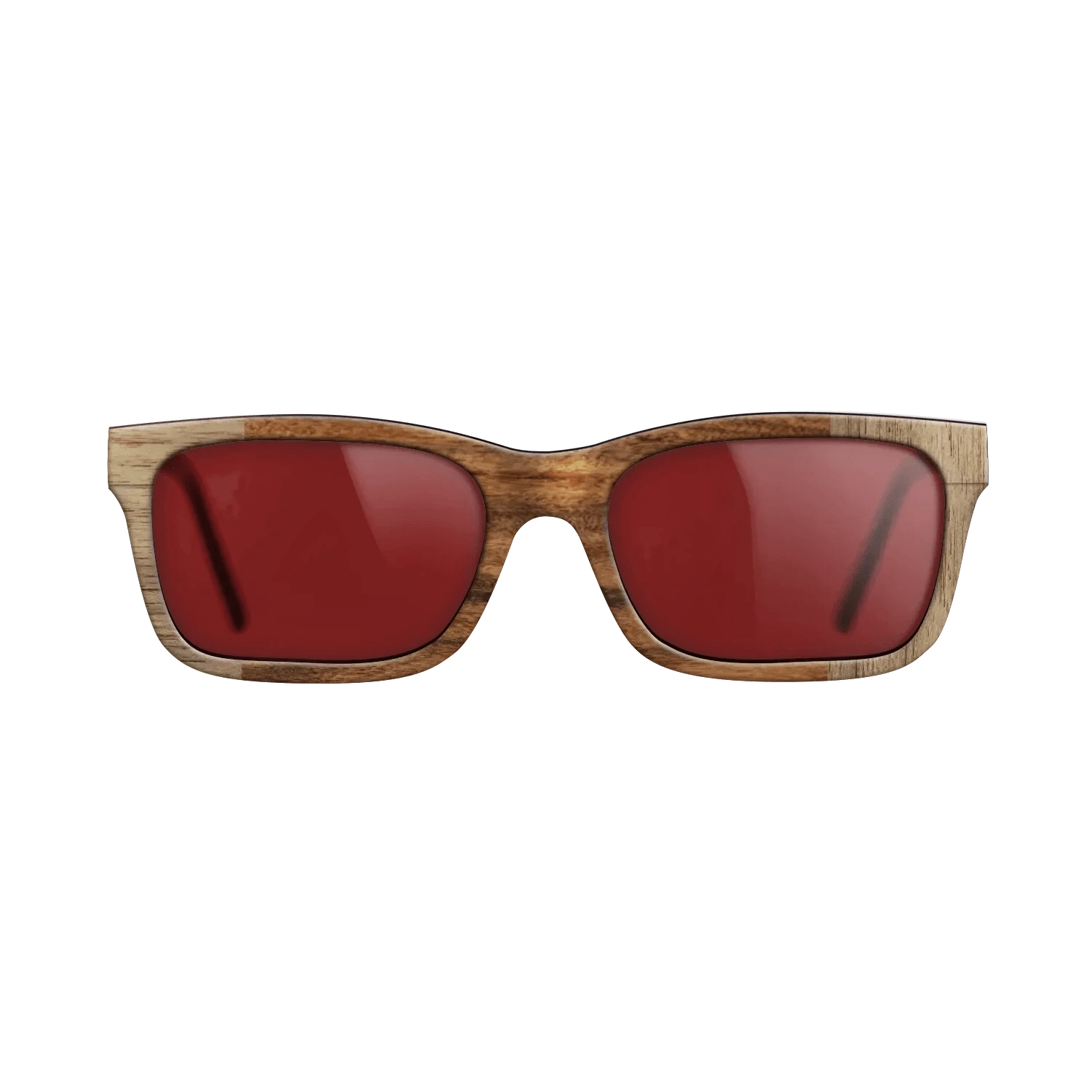 Walnut: Straight Grain,Santos Rosewood Light: Bauhaus - The Sage - Rectangle - SIRIS wood optic