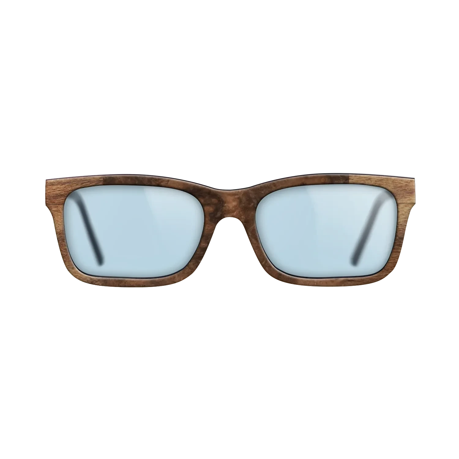 Walnut Claro Dark,Walnut Burl: Bauhaus - The Sage - Rectangle - SIRIS wood optic
