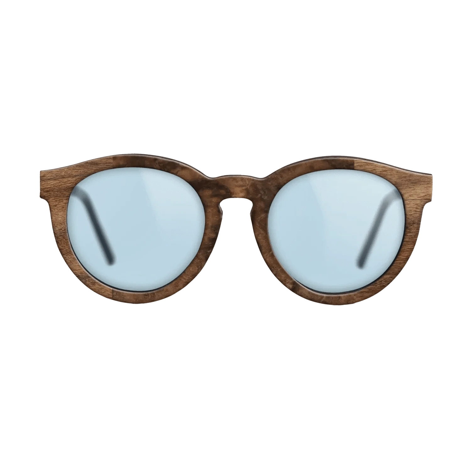 Walnut Claro Dark,Walnut Burl: Bauhaus - The Rebel - Round - SIRIS wood optic