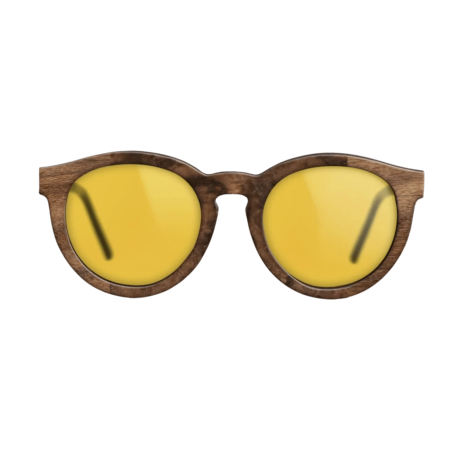 Walnut Claro Dark,Walnut Burl: Bauhaus - The Rebel - Round - SIRIS wood optic