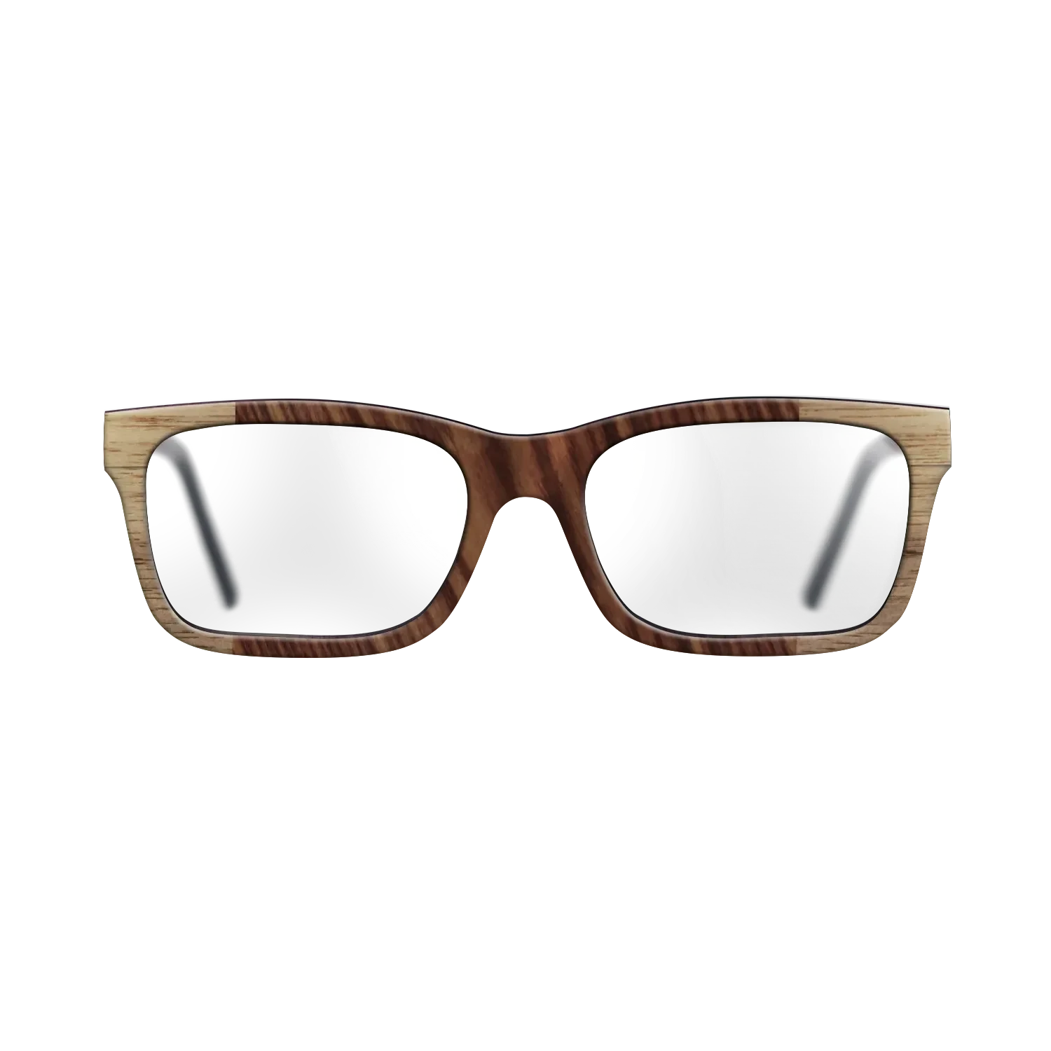 Walnut: Straight Grain,Kingwood: Bauhaus - The Sage - Rectangle - SIRIS wood optic