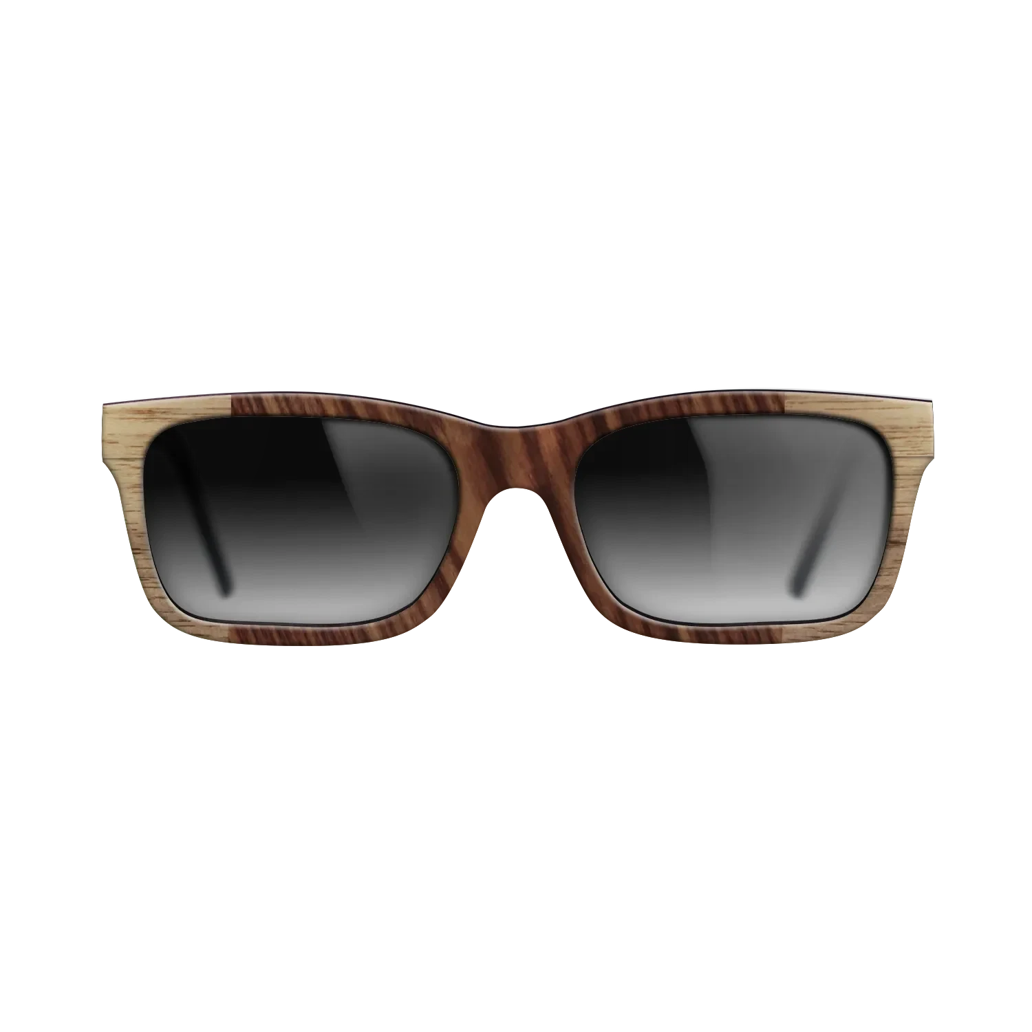 Walnut: Straight Grain,Kingwood: Bauhaus - The Sage - Rectangle - SIRIS wood optic