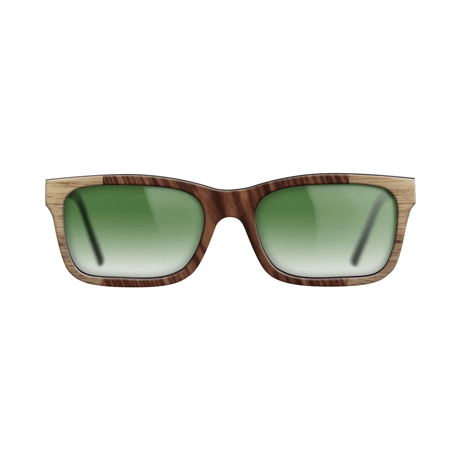 Walnut: Straight Grain,Kingwood: Bauhaus - The Sage - Rectangle - SIRIS wood optic