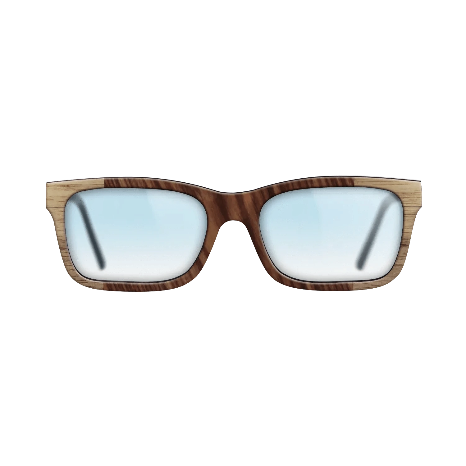 Walnut: Straight Grain,Kingwood: Bauhaus - The Sage - Rectangle - SIRIS wood optic
