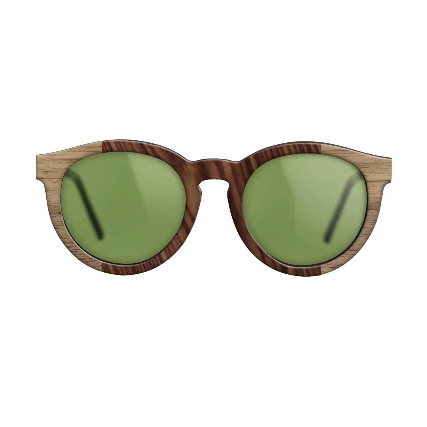 Walnut: Straight Grain,Kingwood: Bauhaus - The Rebel - Round - SIRIS wood optic