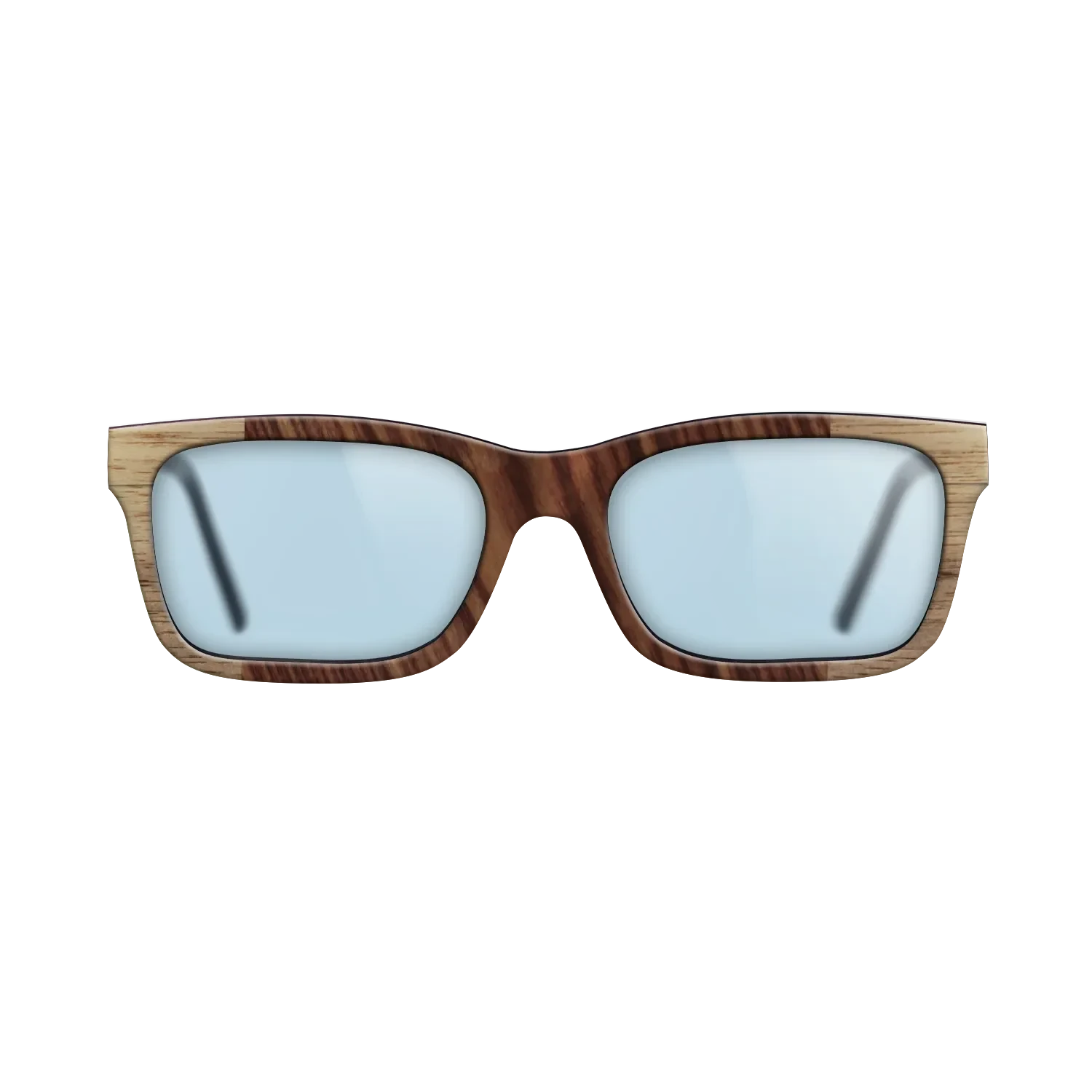 Walnut: Straight Grain,Kingwood: Bauhaus - The Sage - Rectangle - SIRIS wood optic