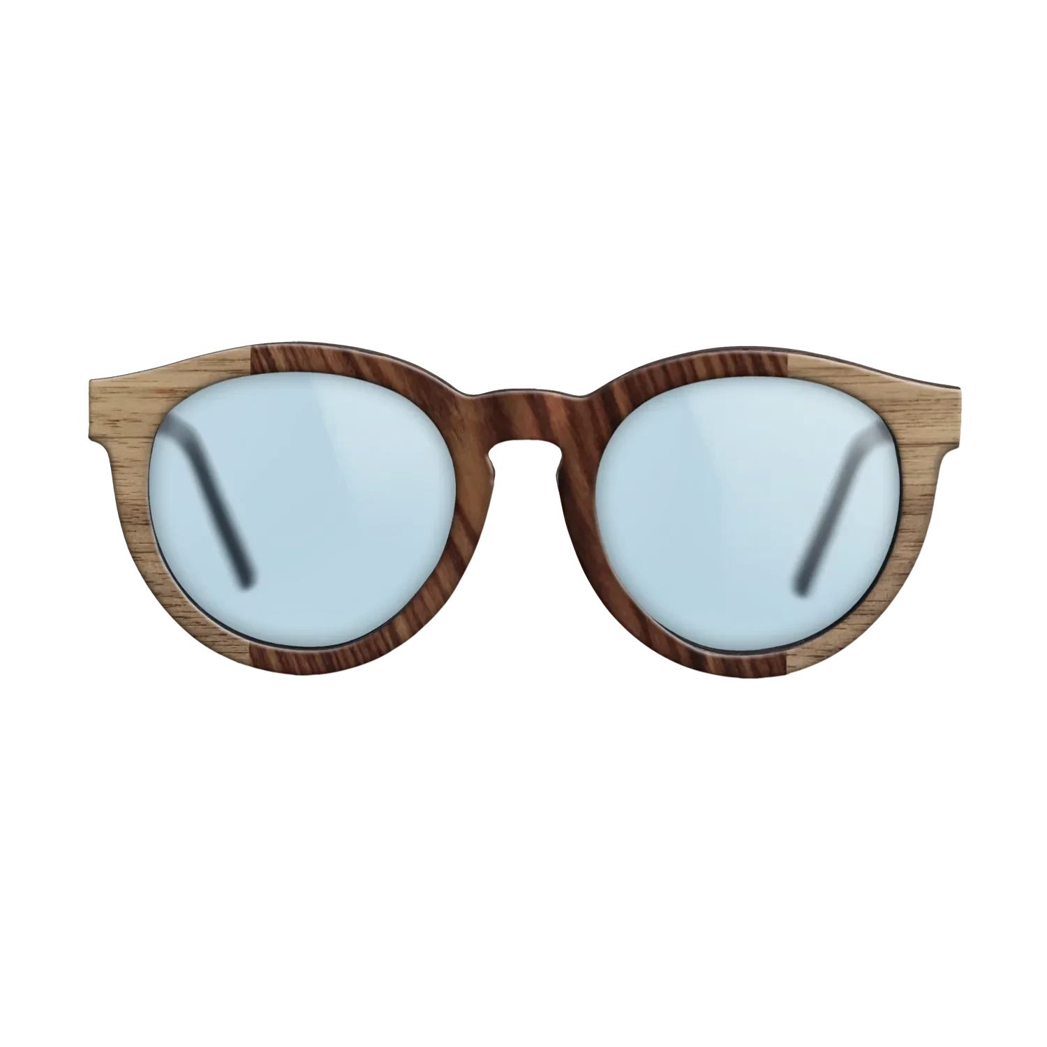 Walnut: Straight Grain,Kingwood: Bauhaus - The Rebel - Round - SIRIS wood optic